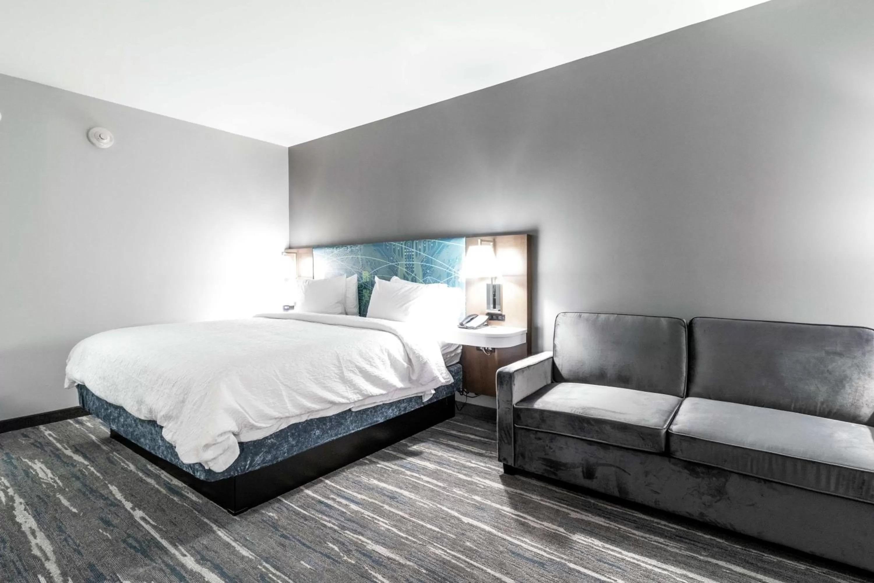 Living room, Bed in Hampton Inn Locust Grove