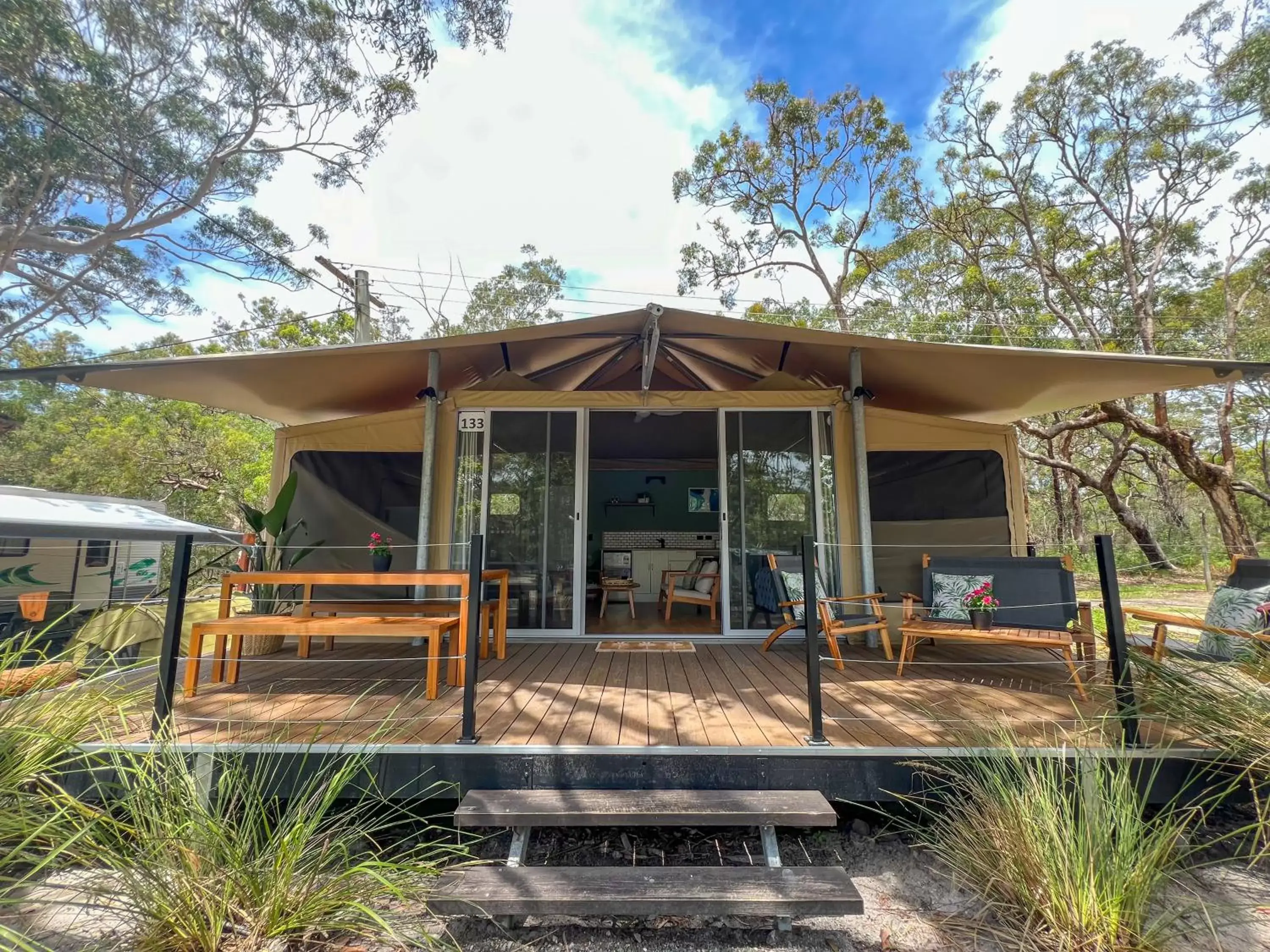Balcony/Terrace in Noosa North Shore Retreat Balcony/Terrace in Noosa North Shore Retreat
