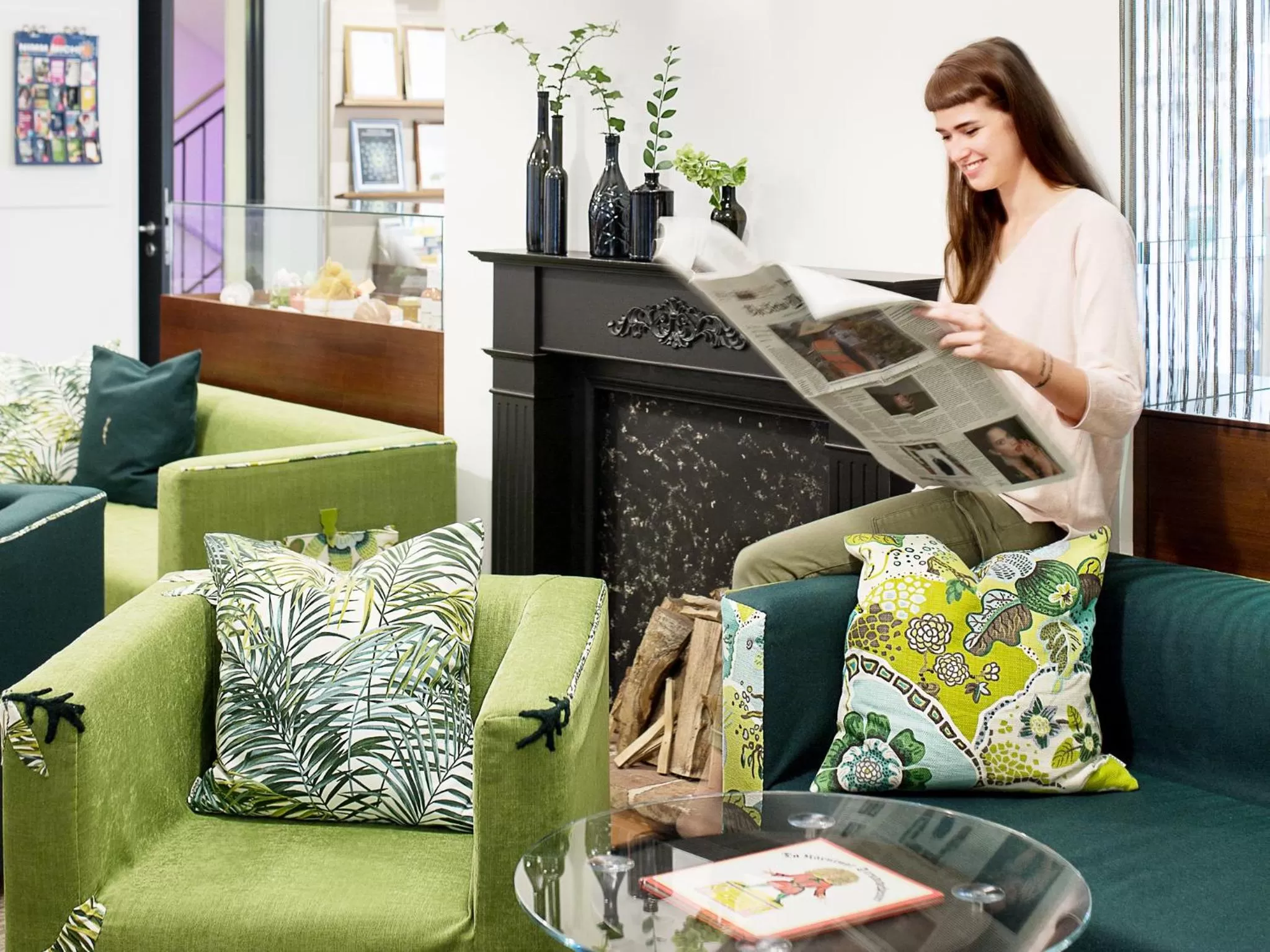 Lobby or reception in Boutiquehotel Stadthalle