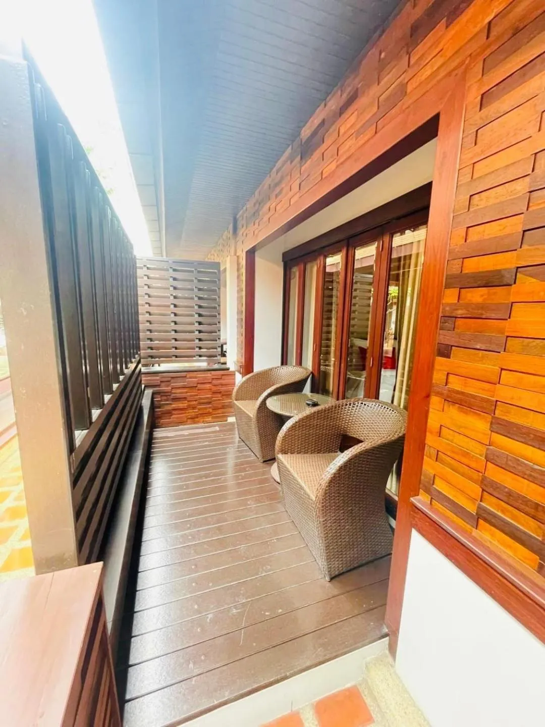 Balcony/Terrace in Yotaka Boutique Hotel Bangkok