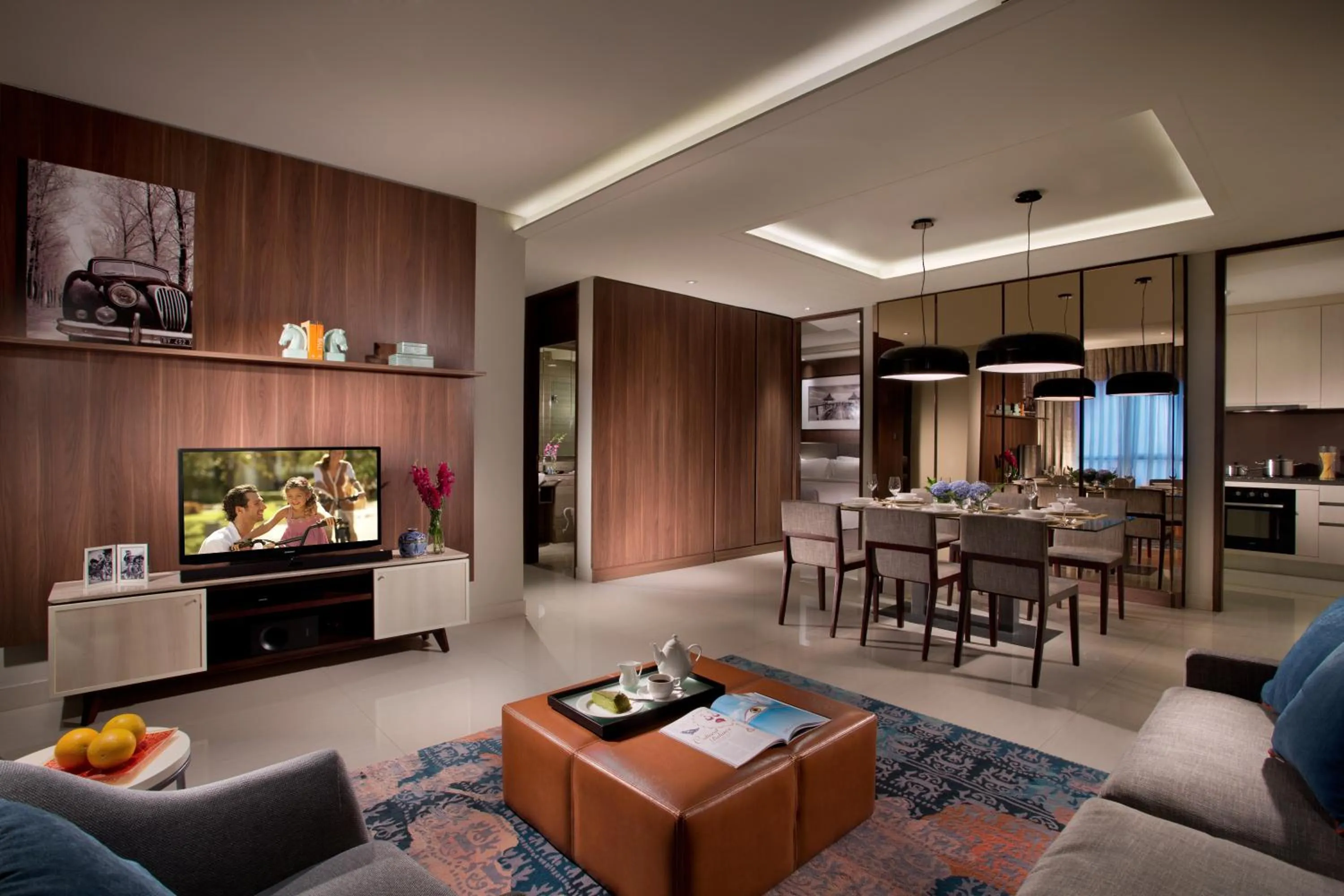 Dining area in Ascott Waterplace Surabaya