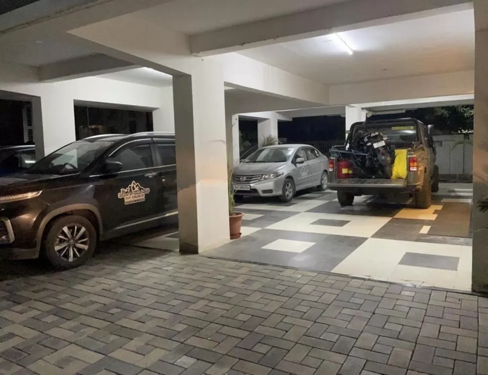 Parking in Manomay Homes