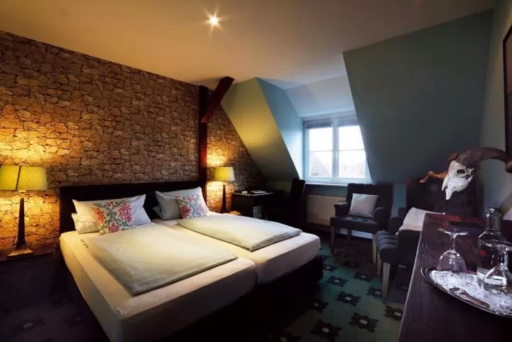 Photo of the whole room, Bed in Hotel Alte Mark