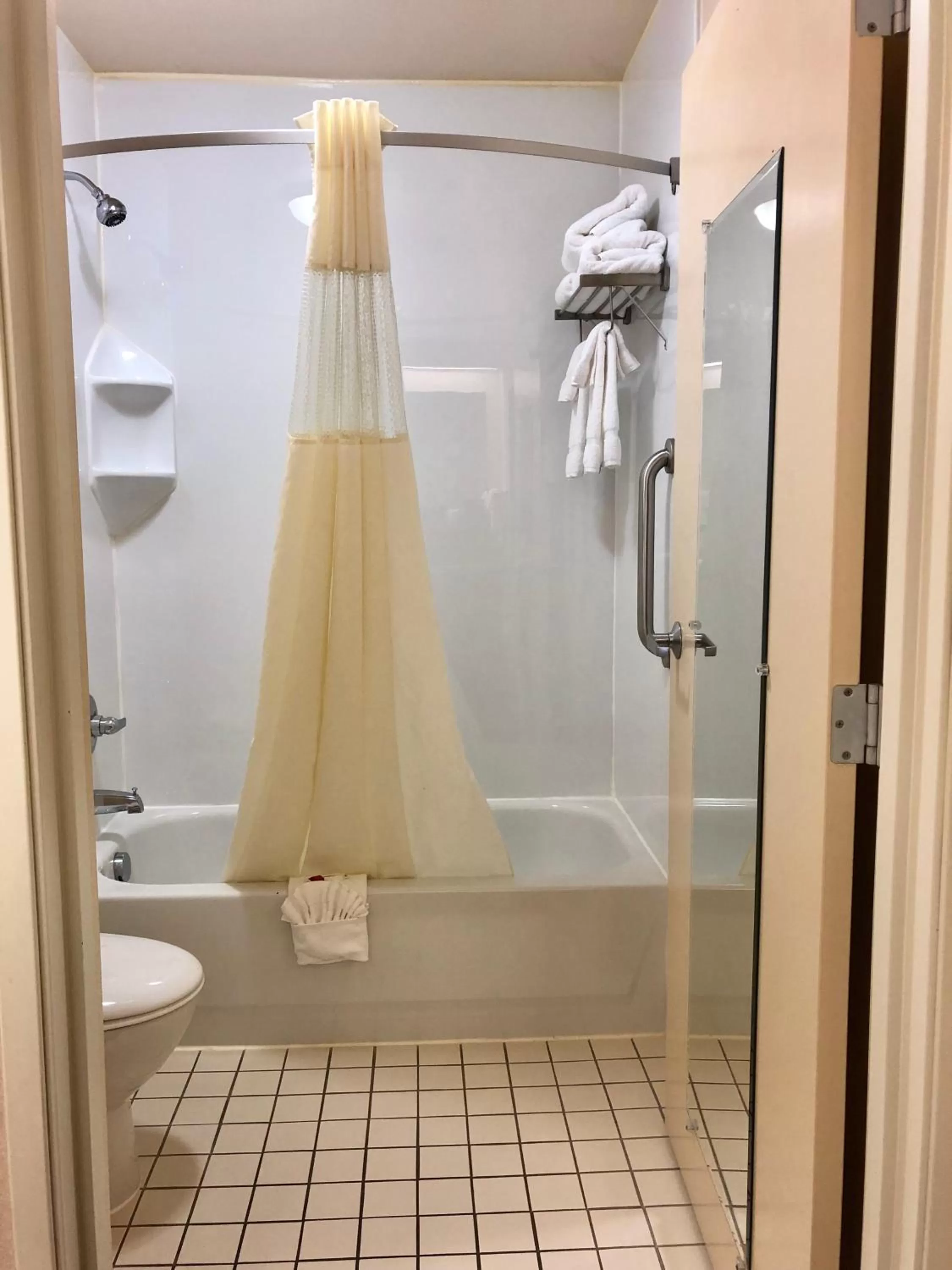 Bathroom in Baymont by Wyndham Grand Rapids SW/Byron Center