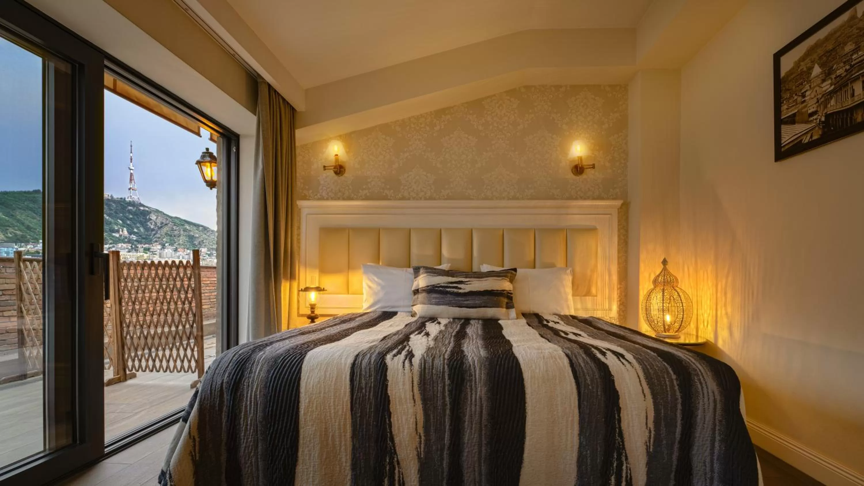 Bed in Hotel Passport Tbilisi