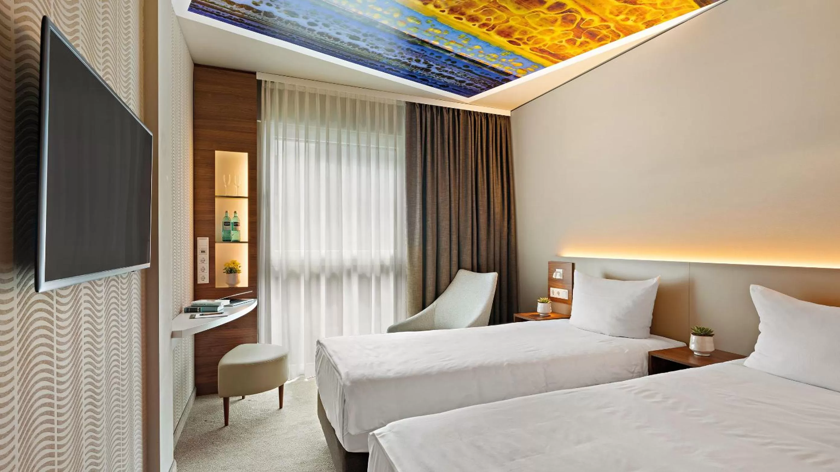 Bedroom, Bed in Hey Lou Hotel Monheim am Rhein