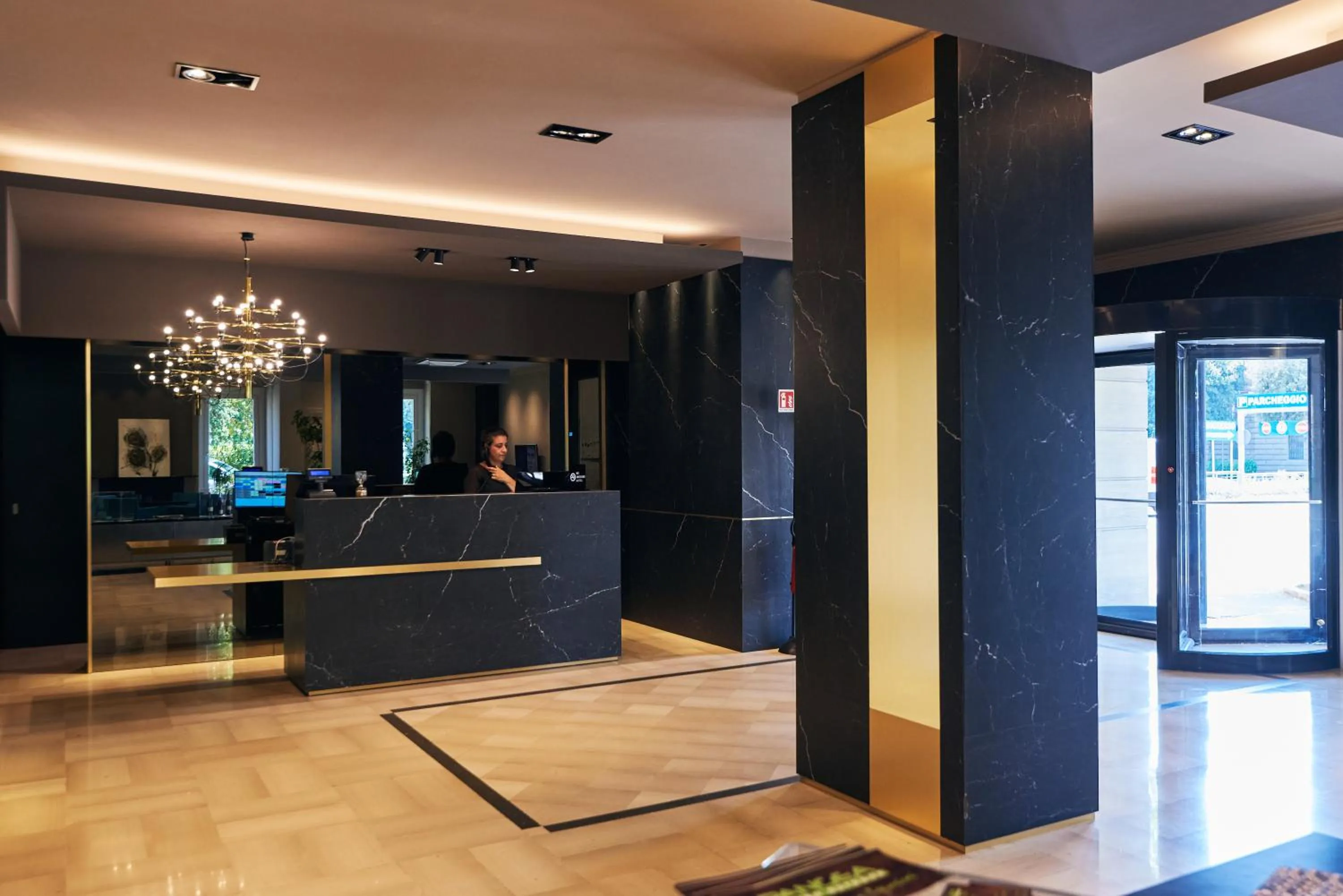 Lobby or reception in Hotel Poledrini