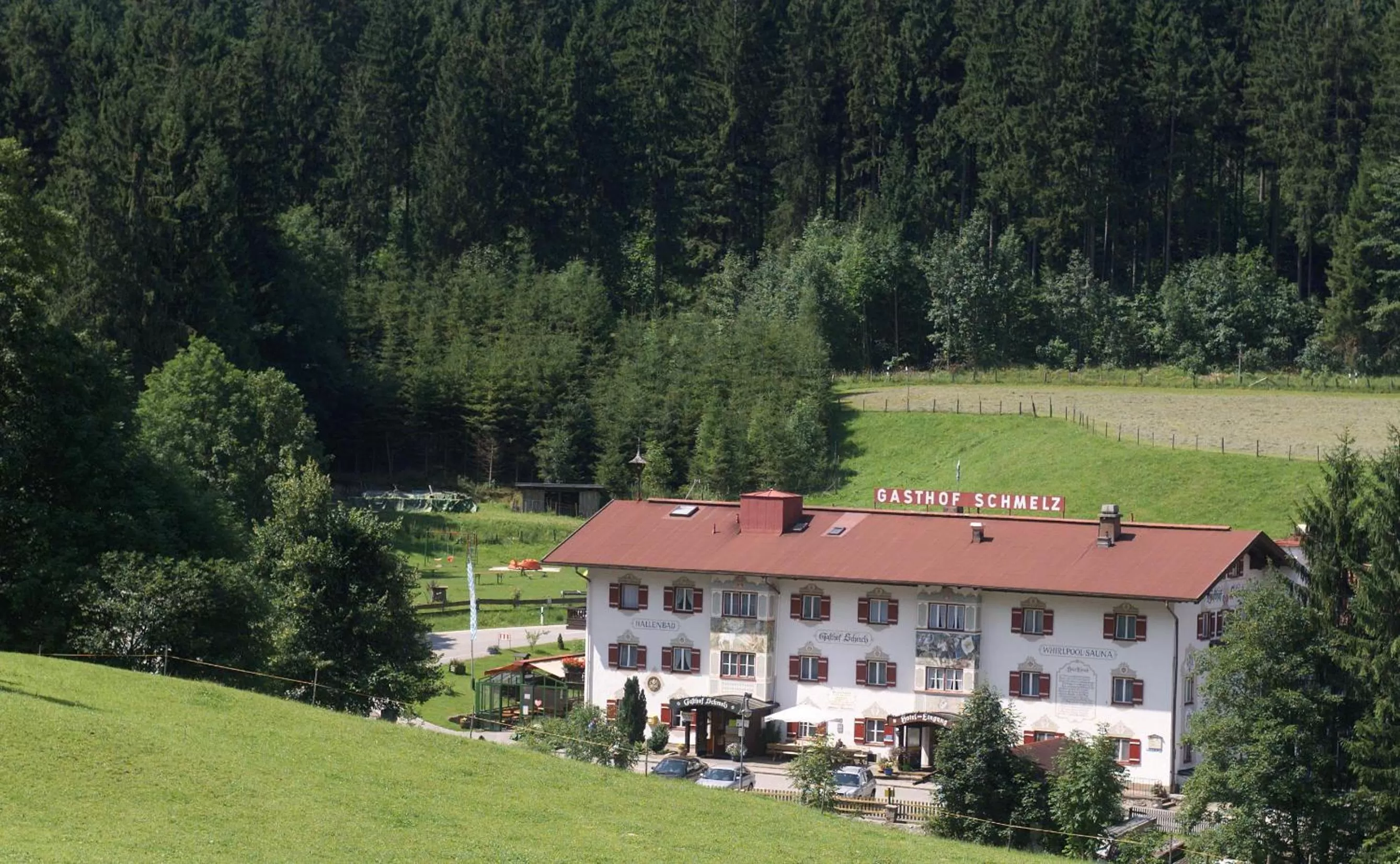 On site in Aktivhotel & Gasthof Schmelz Ihr familienfreundliches Urlaubs Hotel mit Wellness Almsauna ab Februar Chiemgau Karte
