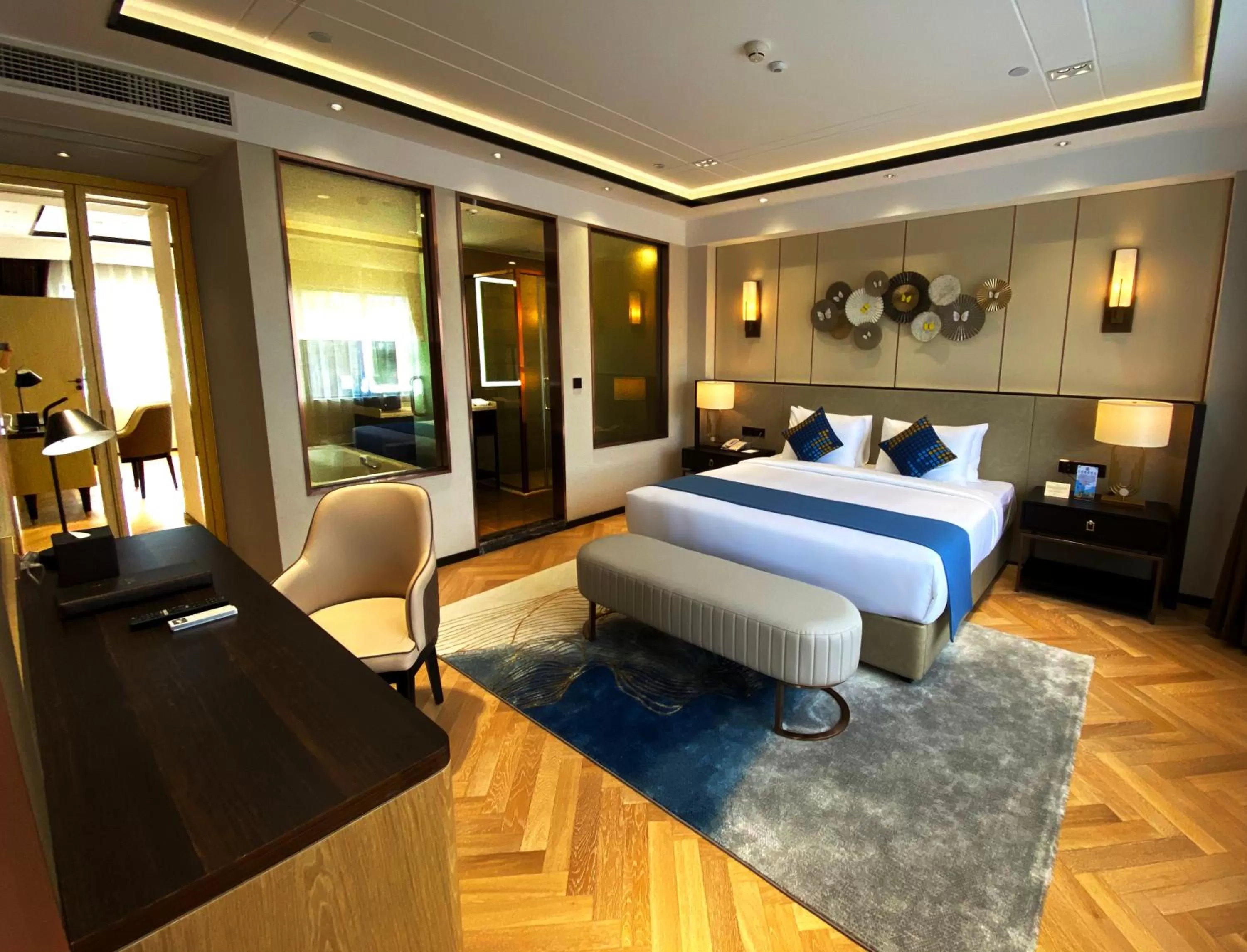 Bed in Ocean Delight Boutique Hotel 海悦精品酒店