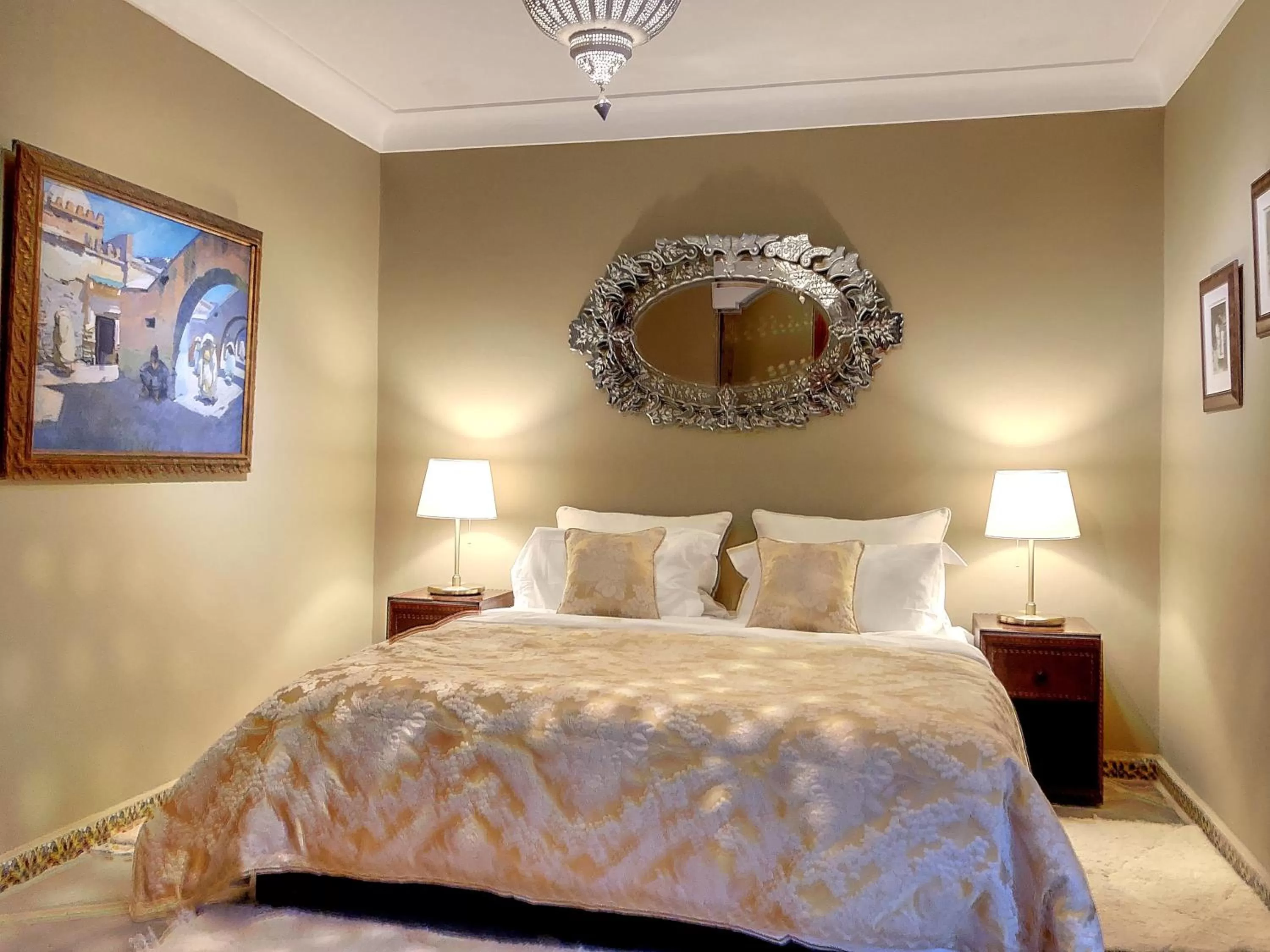 Bed in Riad Dar Chacha