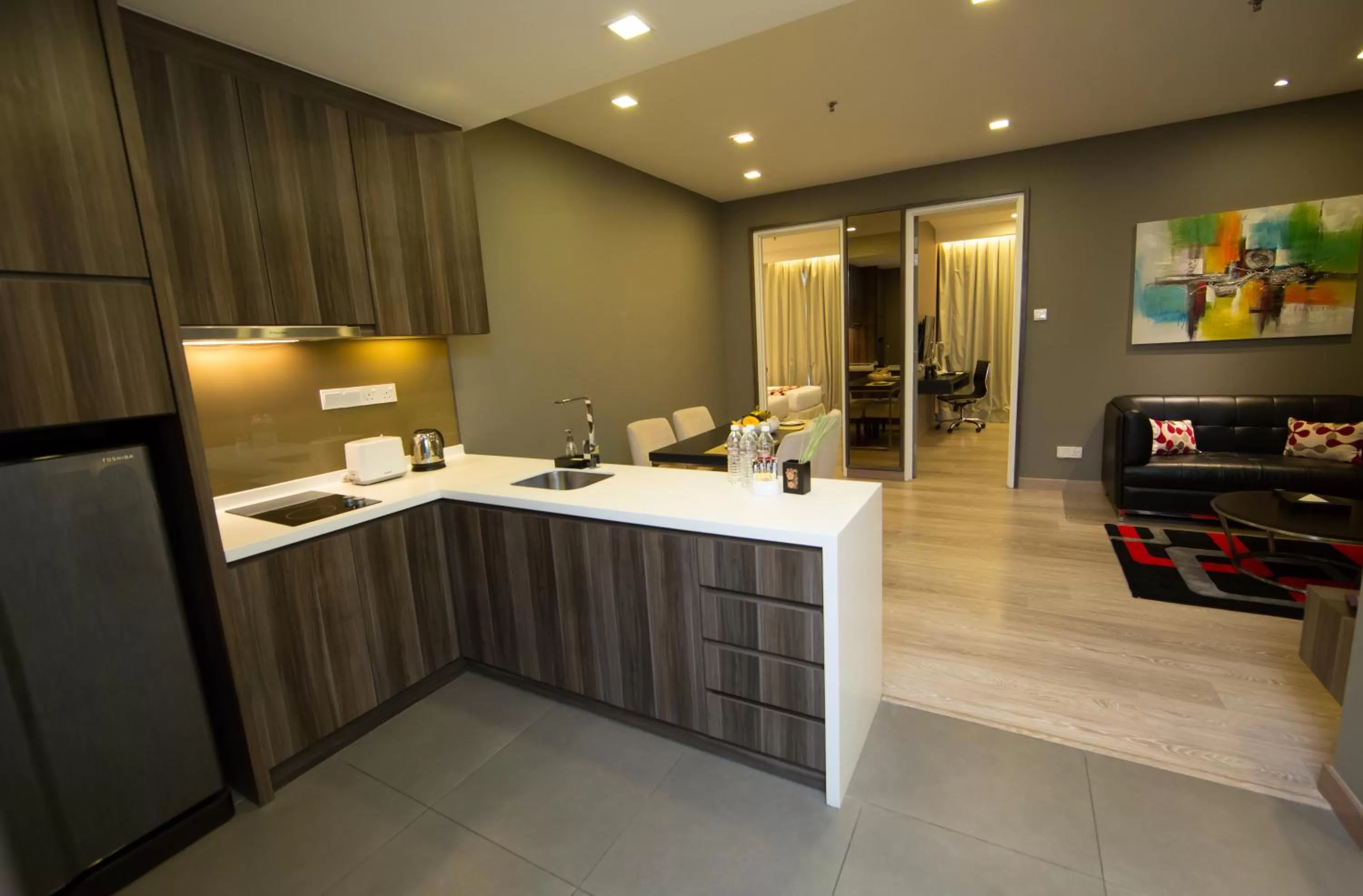 kitchen in Ramada Suites by Wyndham Kuala Lumpur City Centre