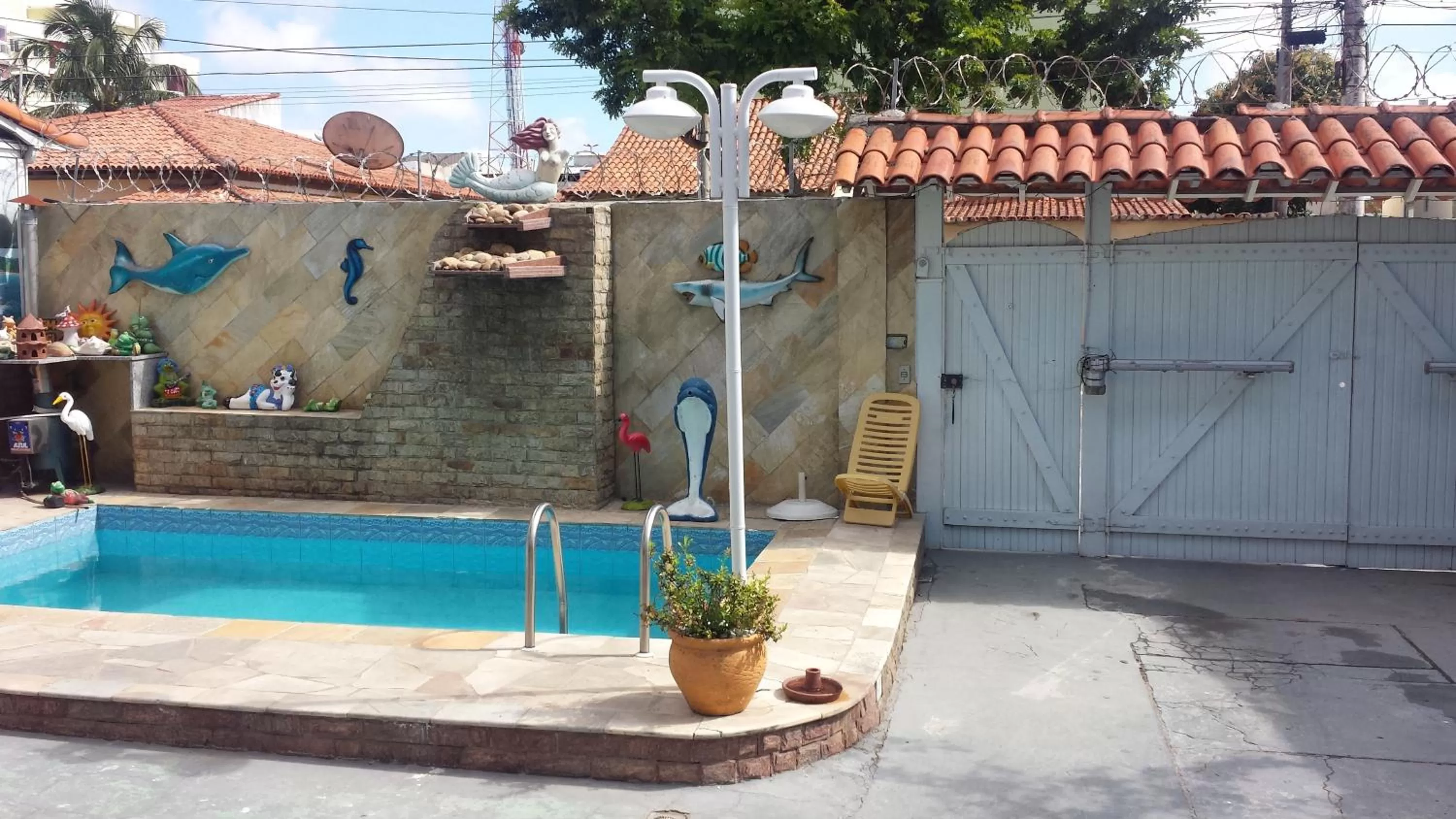 Pool view in Pousada do Nei