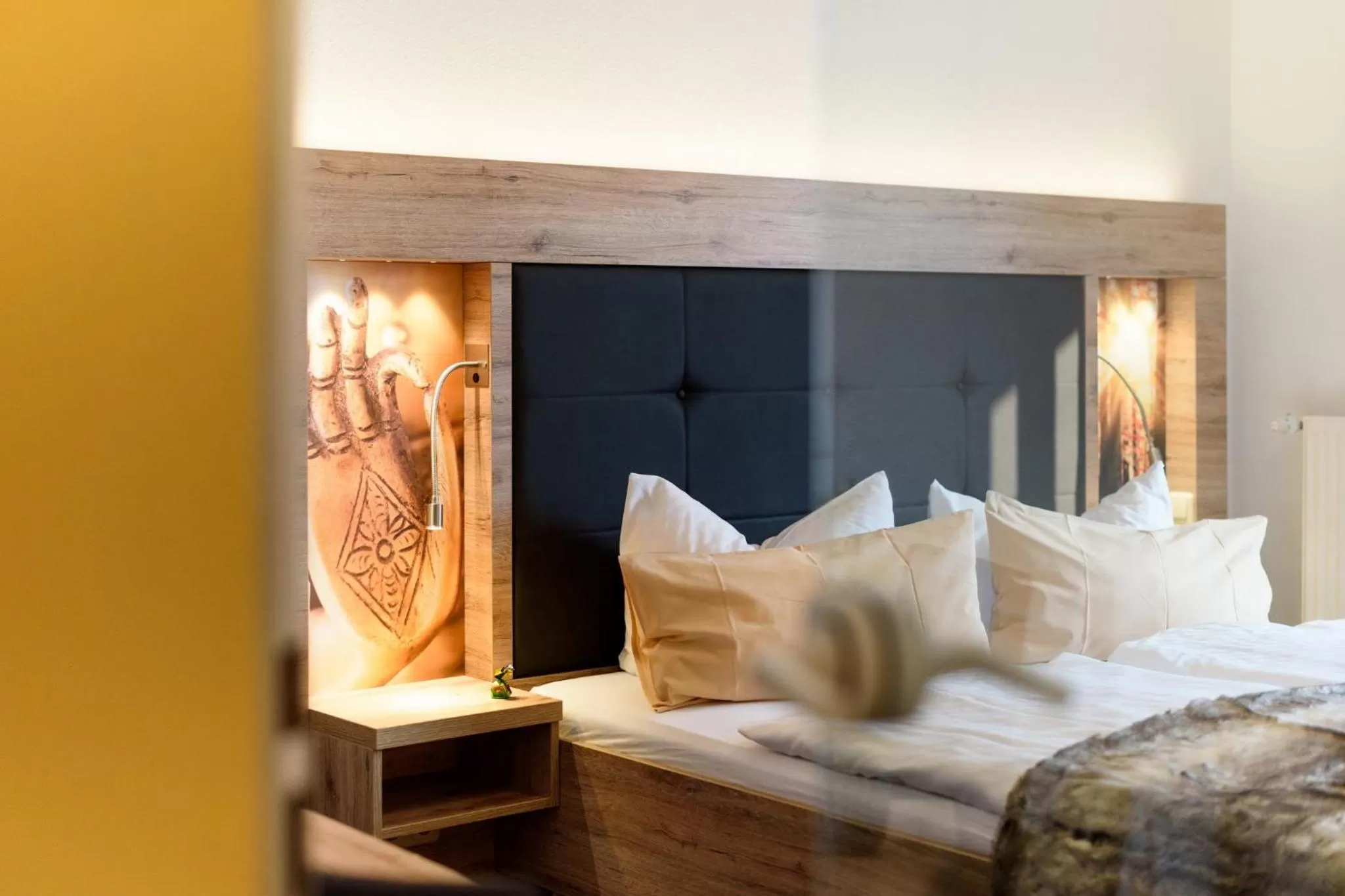 Bed in Wellness & Ayurveda Hotel Am Eichenberg