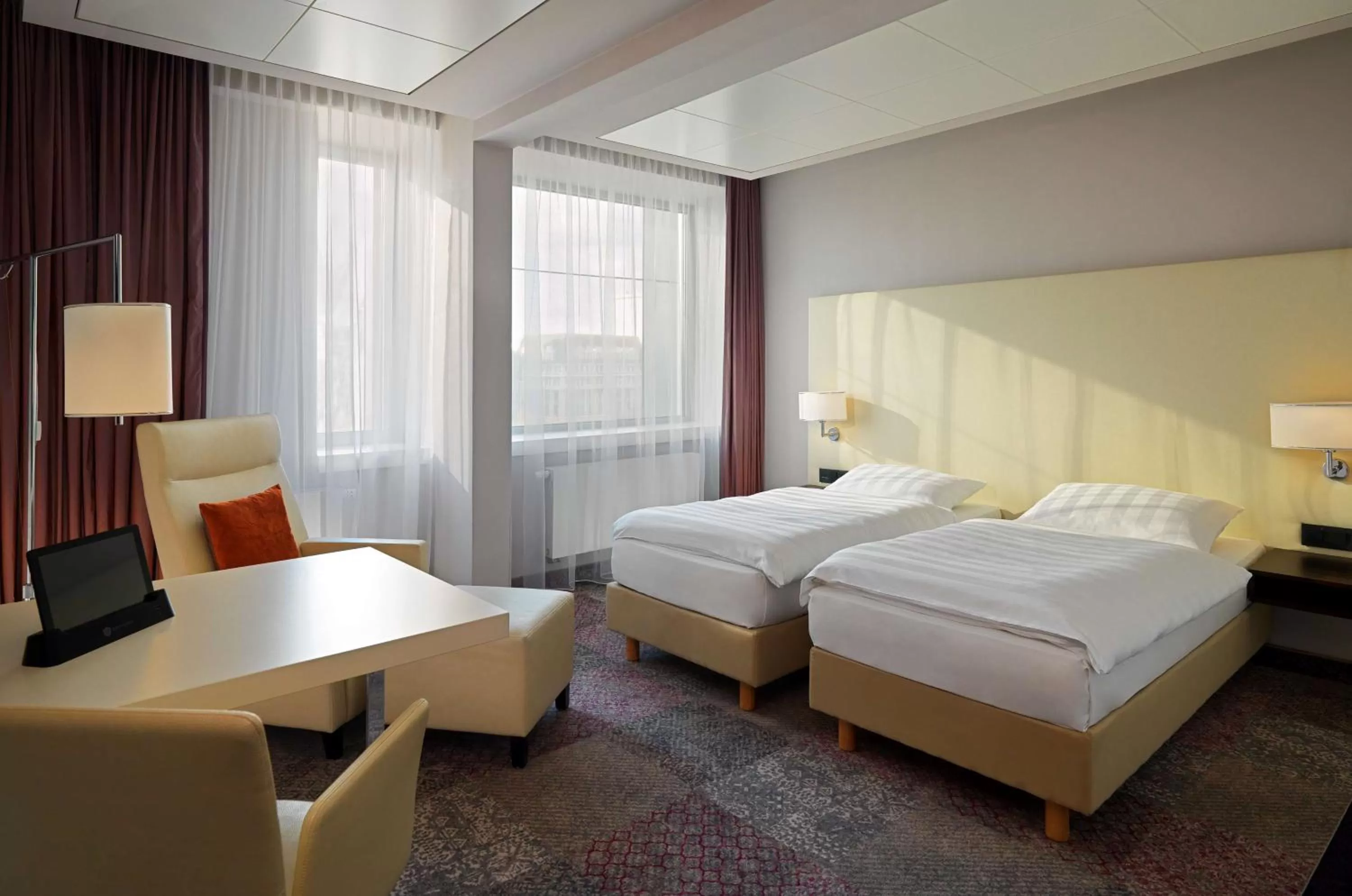 Photo of the whole room, Bed in Radisson Blu Hotel Leipzig