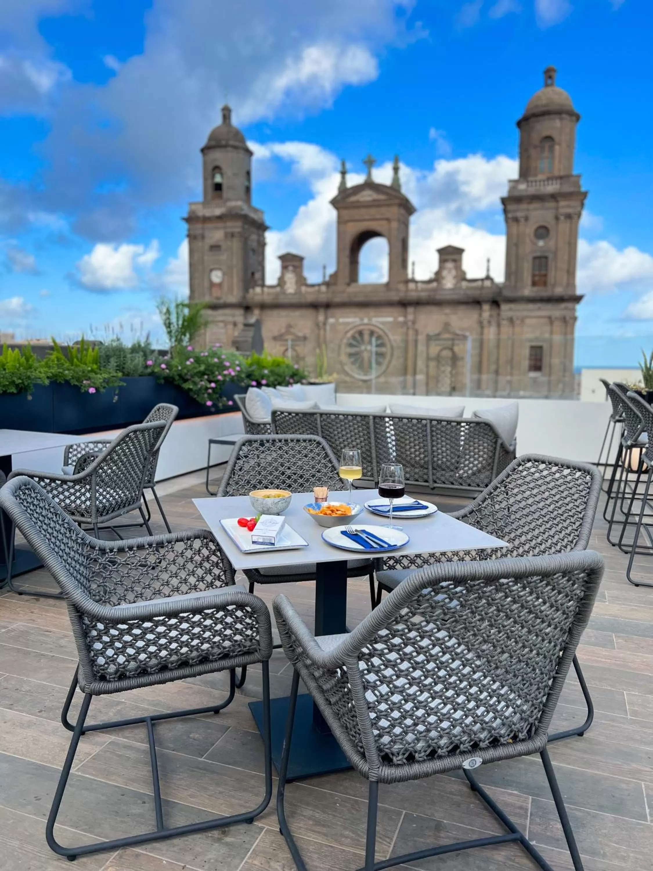 Balcony/Terrace in Boutique Hotel Cordial Plaza Mayor de Santa Ana