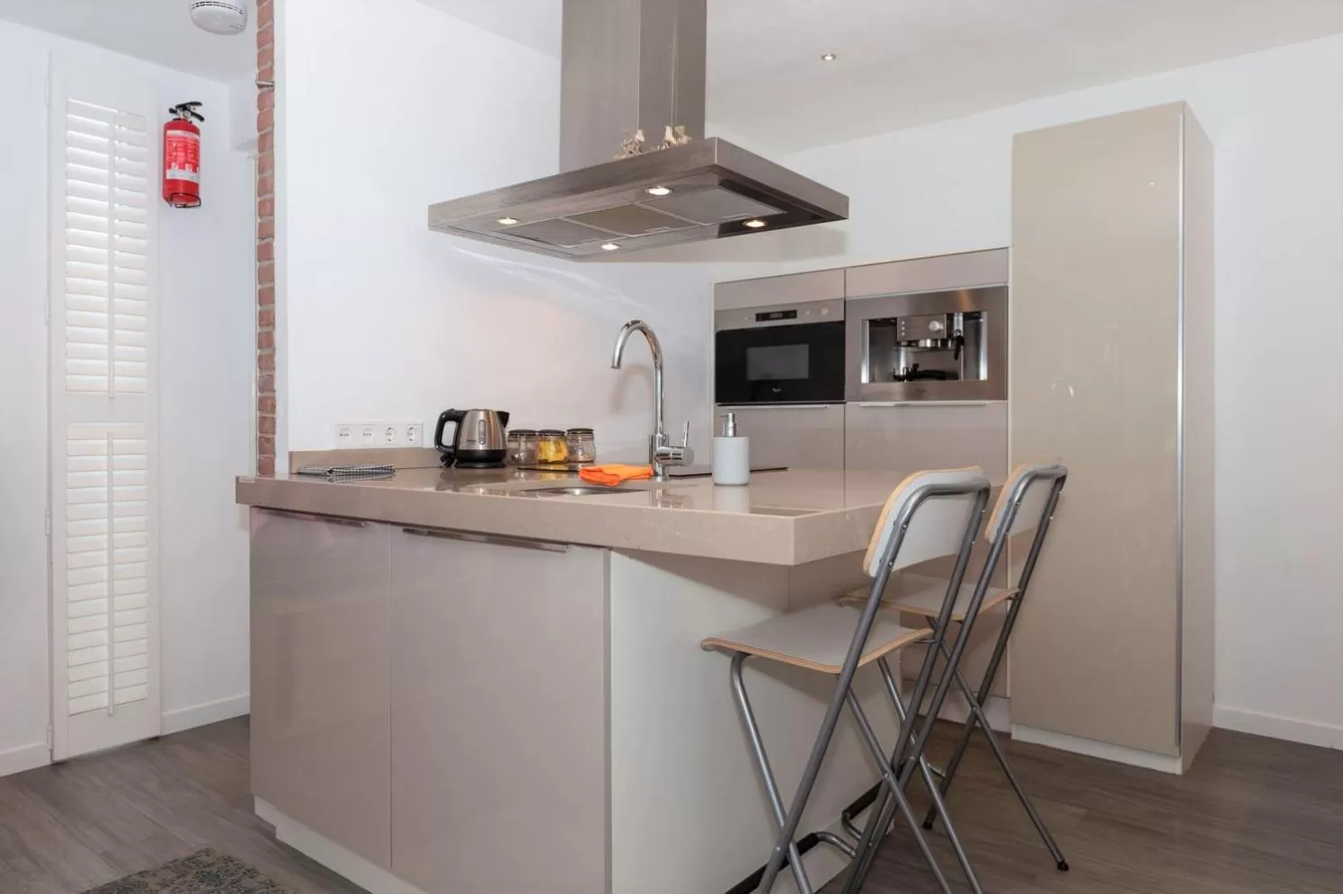 Kitchen or kitchenette in B&B Bike Studio Amsterdam