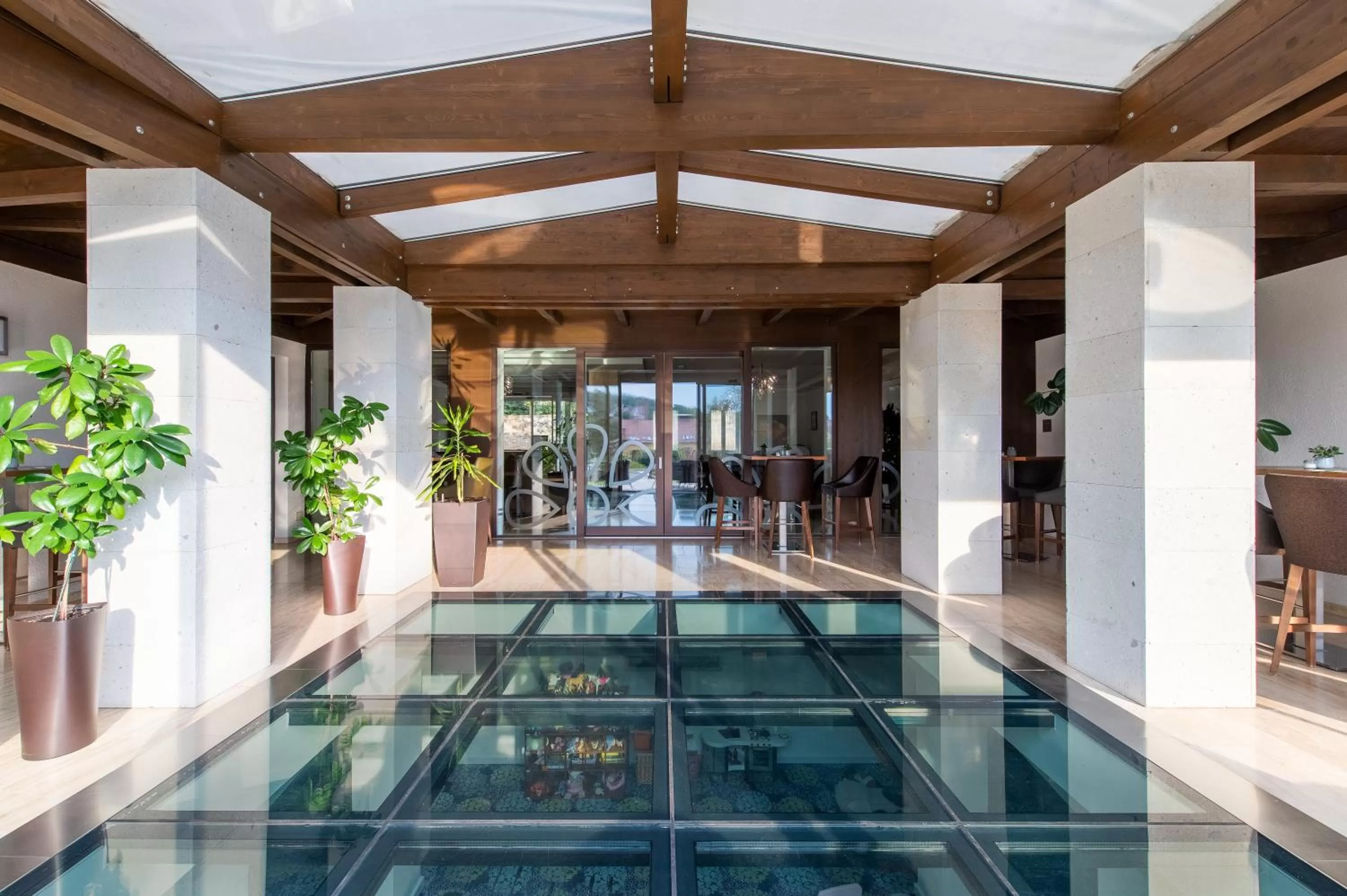 Lobby or reception in Botrytis Borhotel