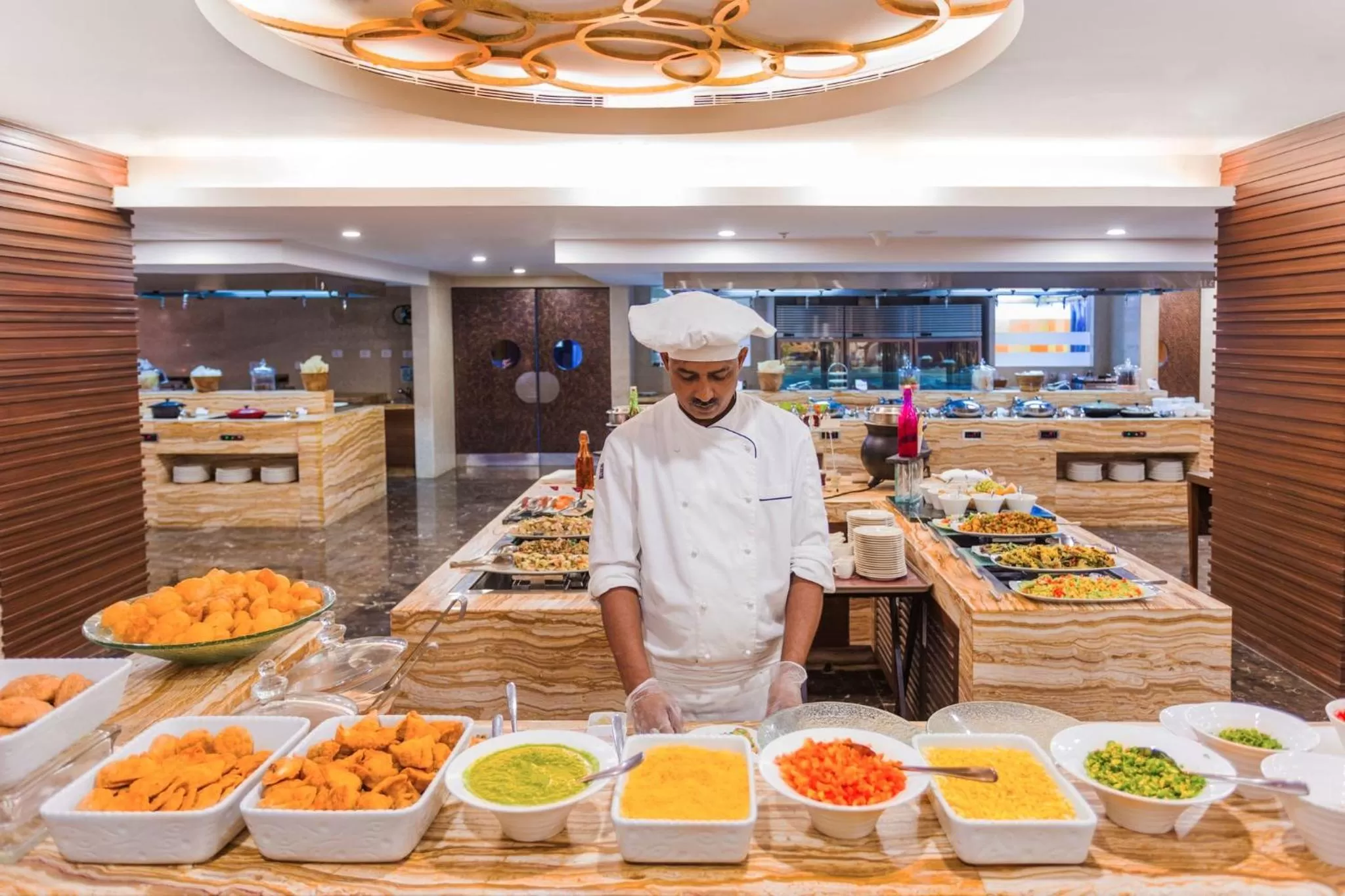 Restaurant/places to eat in Crowne Plaza Ahmedabad City Centre by IHG