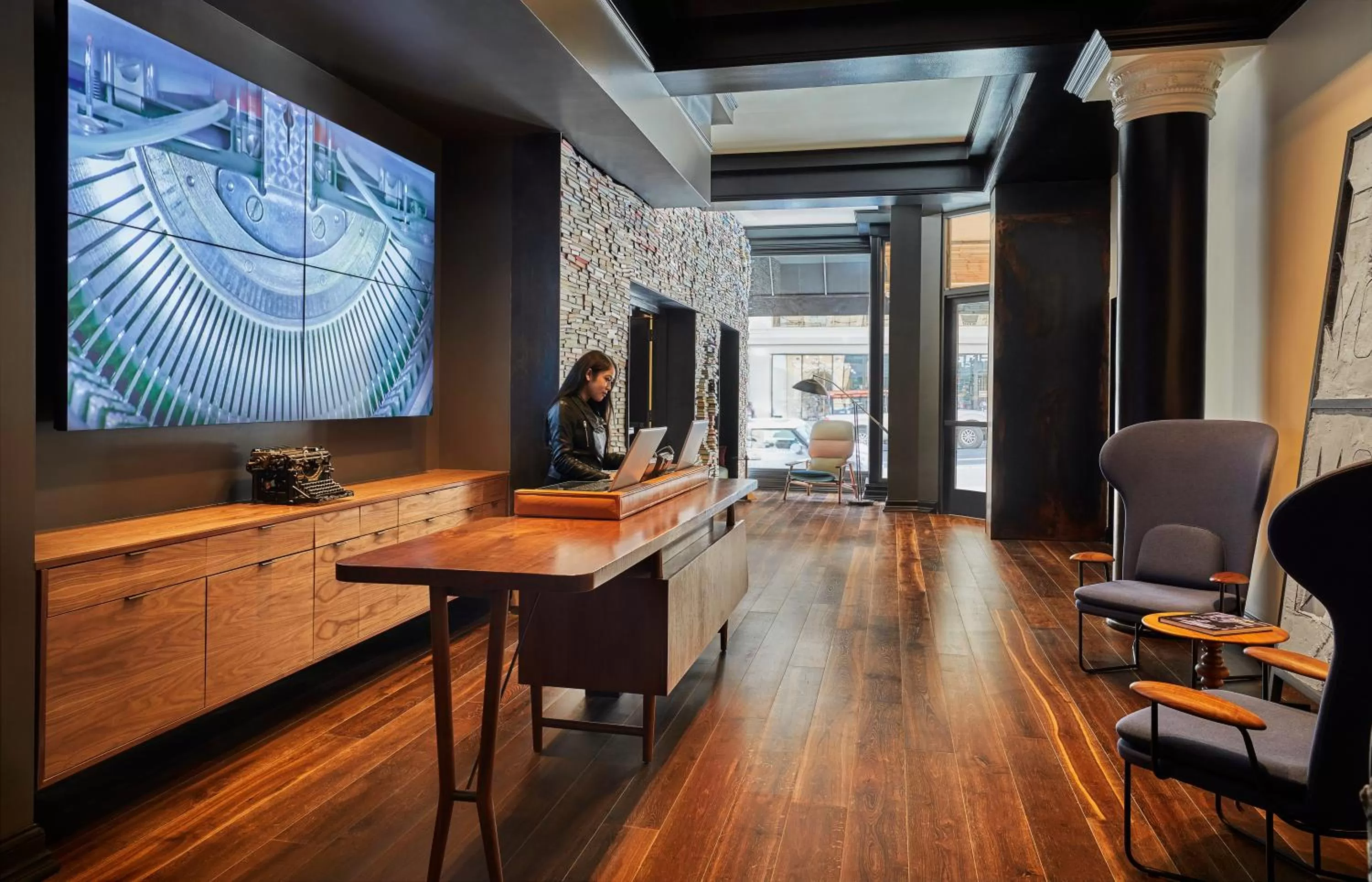 Lobby or reception in Hotel Emblem San Francisco