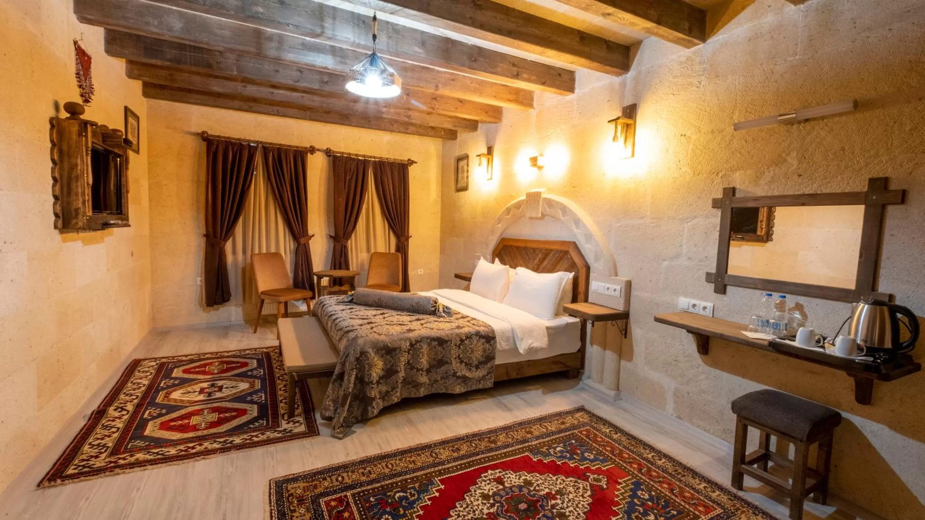 Photo of the whole room, Bed in In Stone House