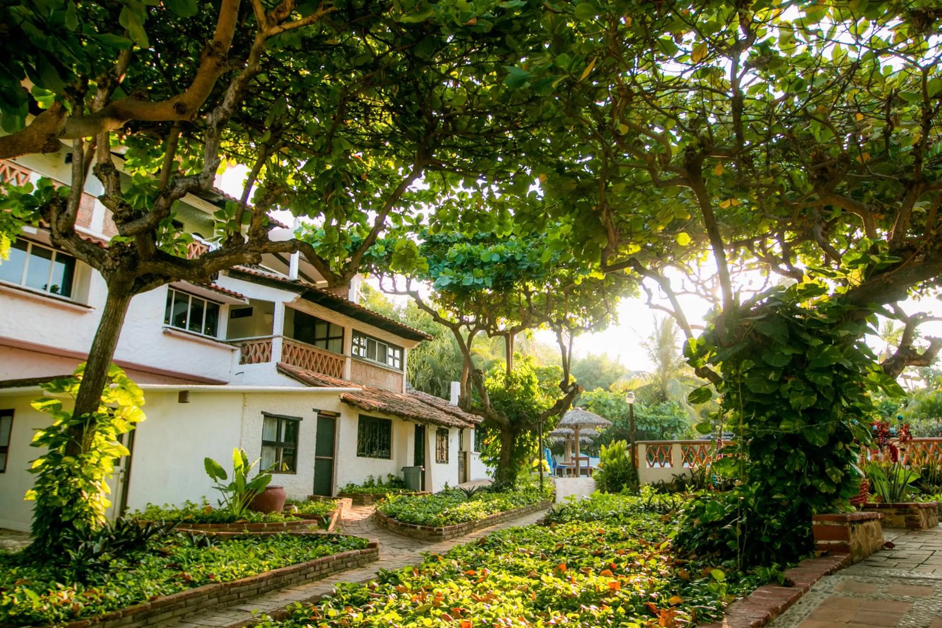 Patio, Property Building in Hotel Arcoiris