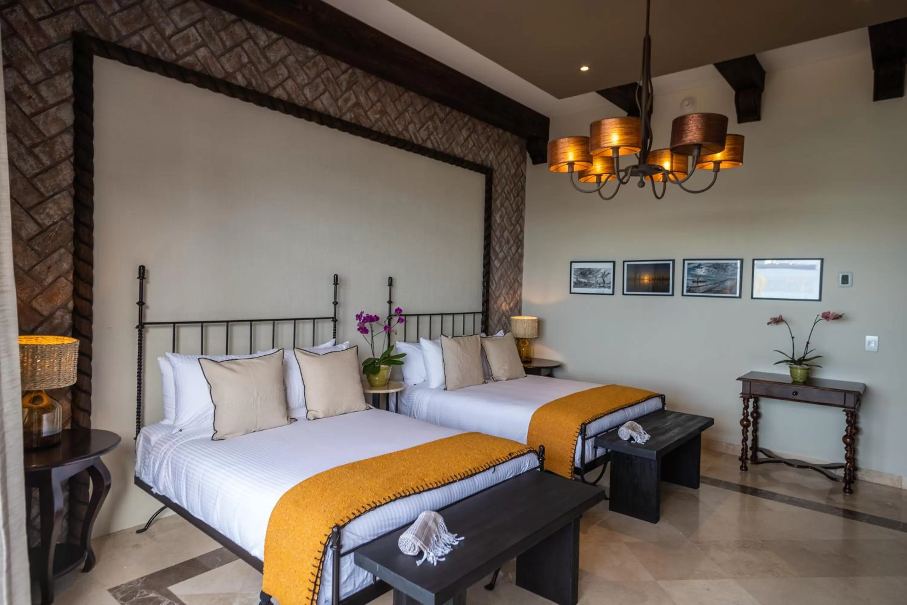 Bedroom, Bed in Orchid House Baja