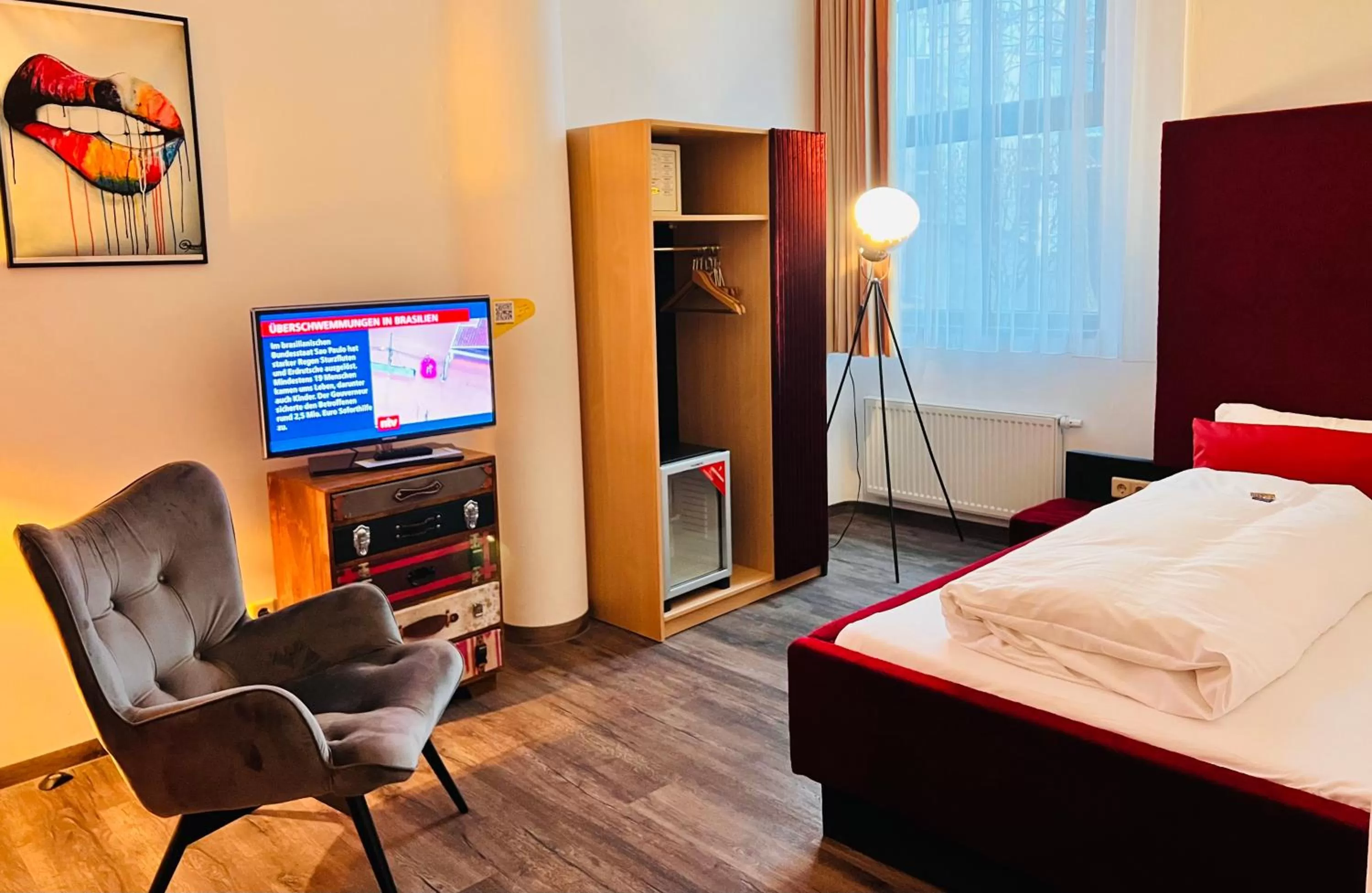 TV and multimedia, Bed in artHOTEL Magdeburg