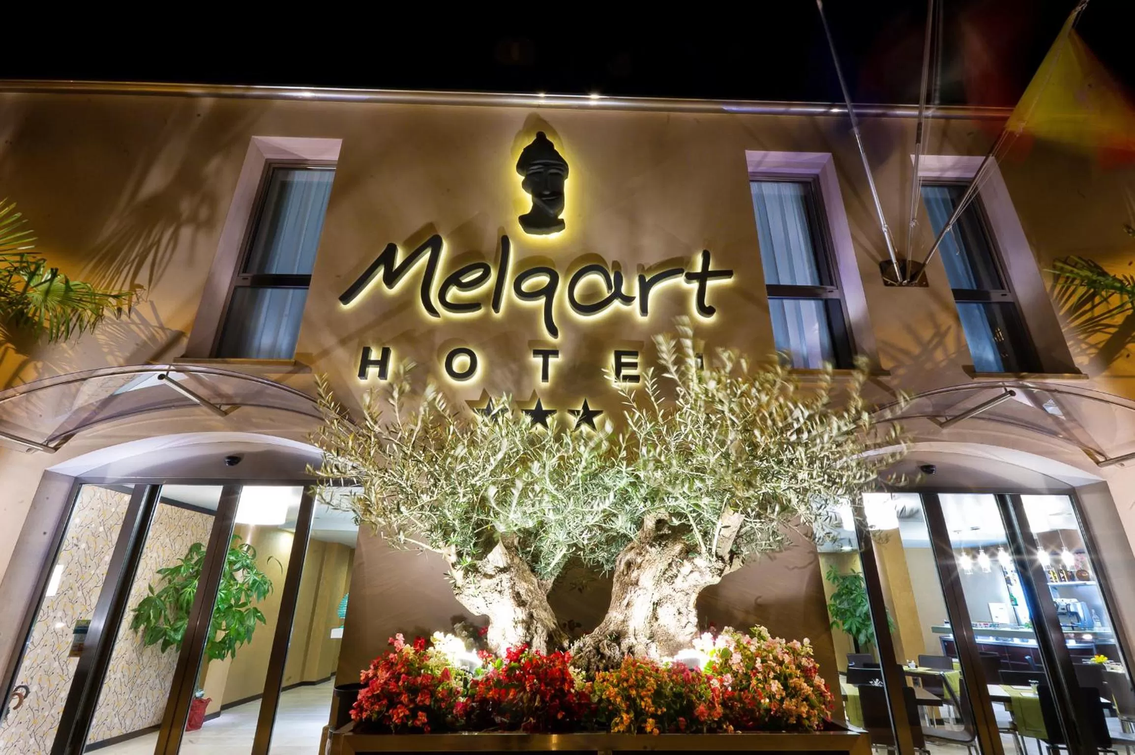 Facade/entrance in Melqart Hotel