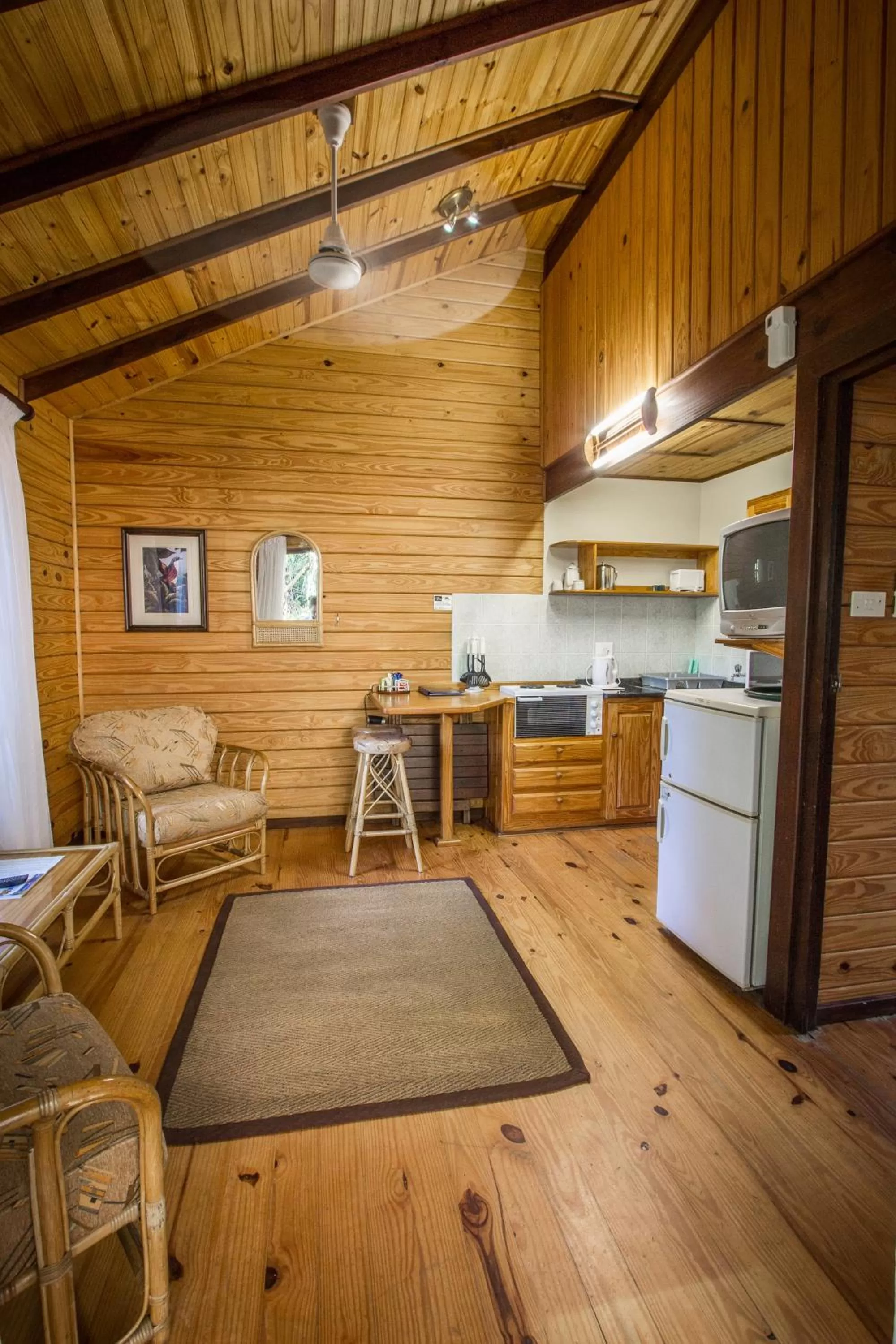 Kitchen or kitchenette, Seating Area in Imvubu Lodge