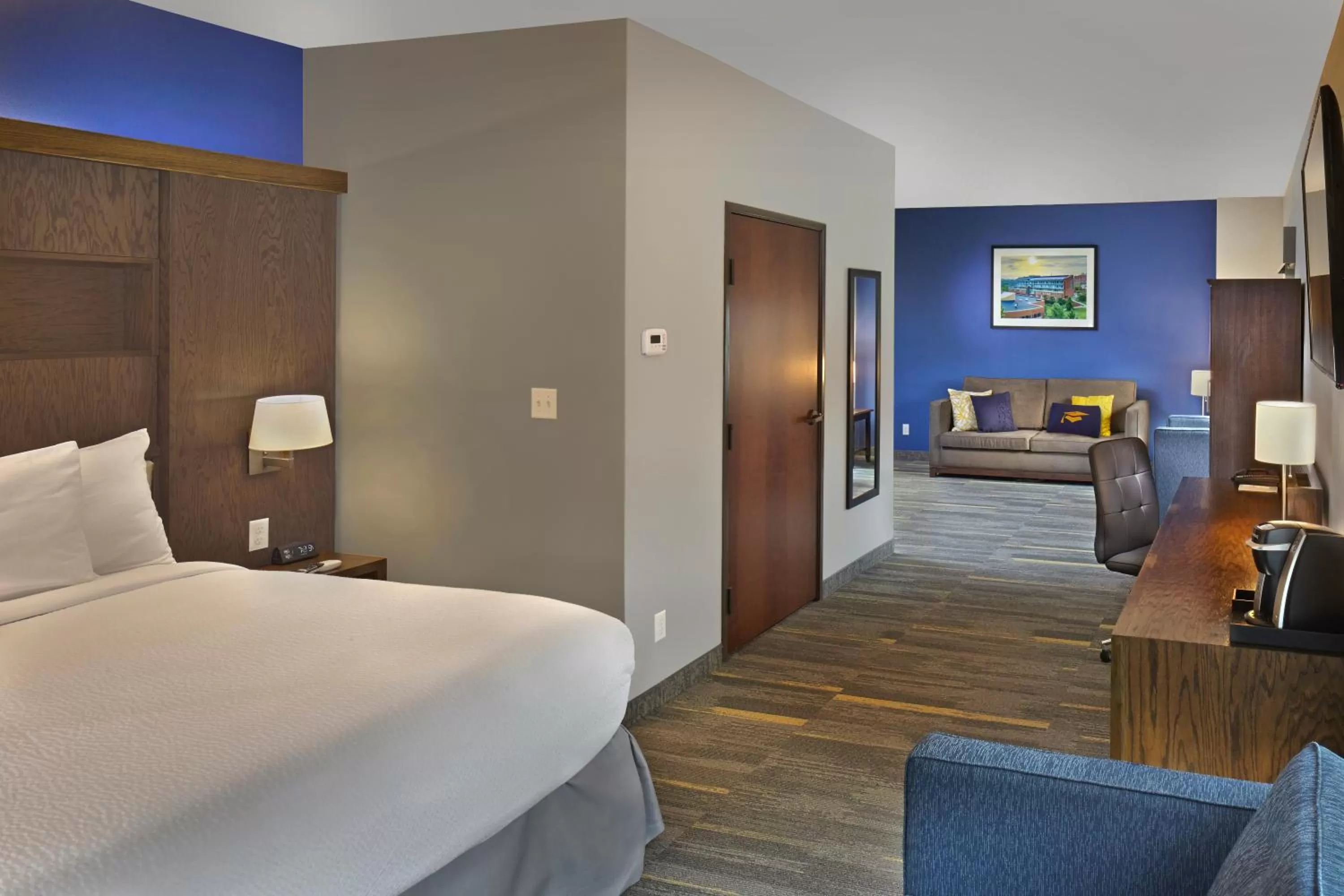 Photo of the whole room, Bed in Scholar Morgantown, Tapestry Collection by Hilton