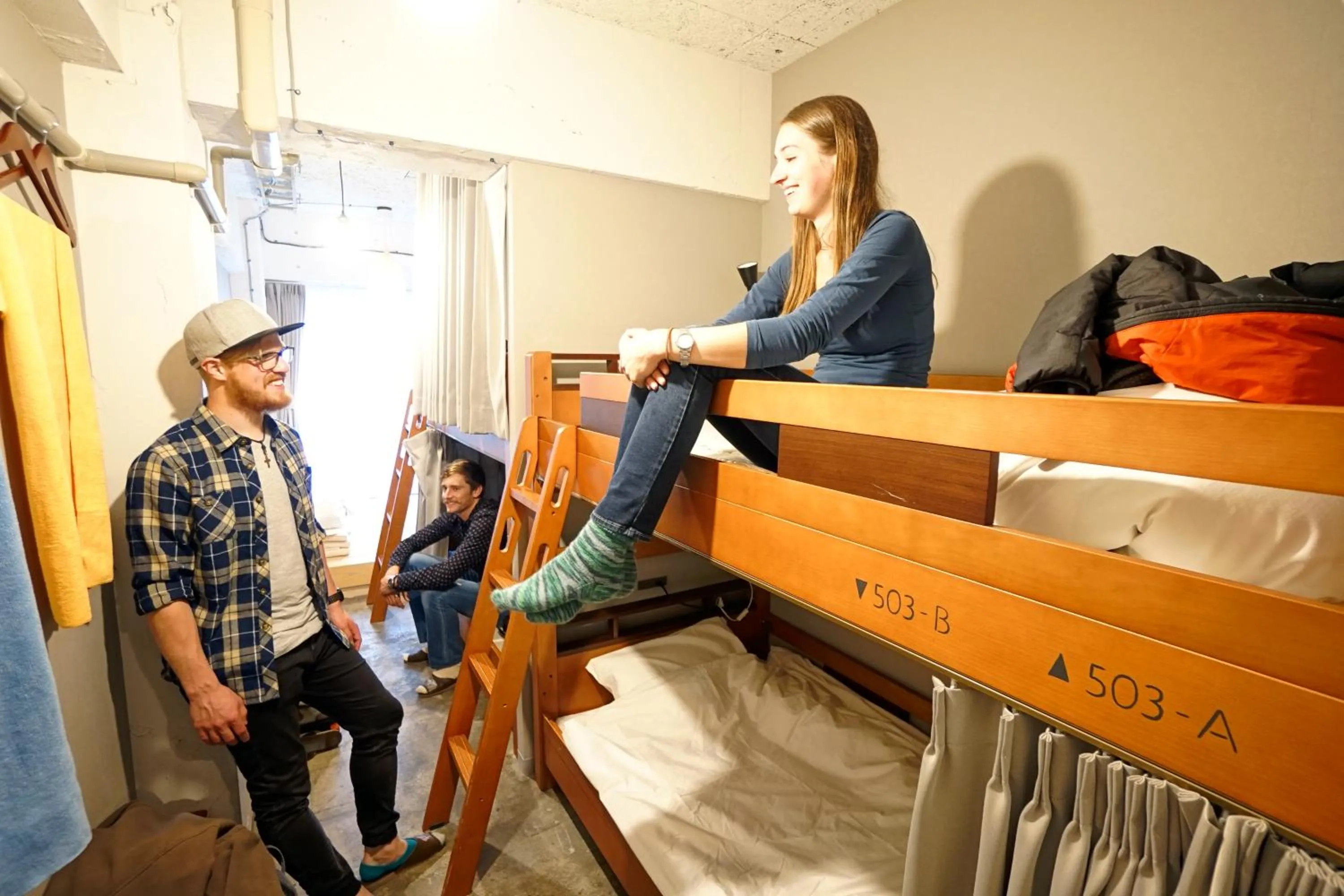 group of guests in Imano Tokyo Hostel