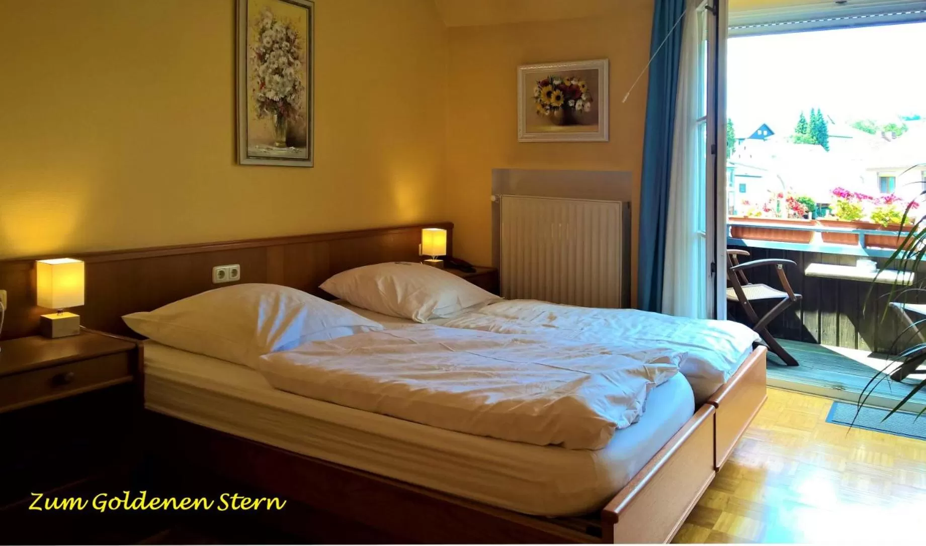 Photo of the whole room, Bed in Hotel-Restaurant Zum Goldenen Stern