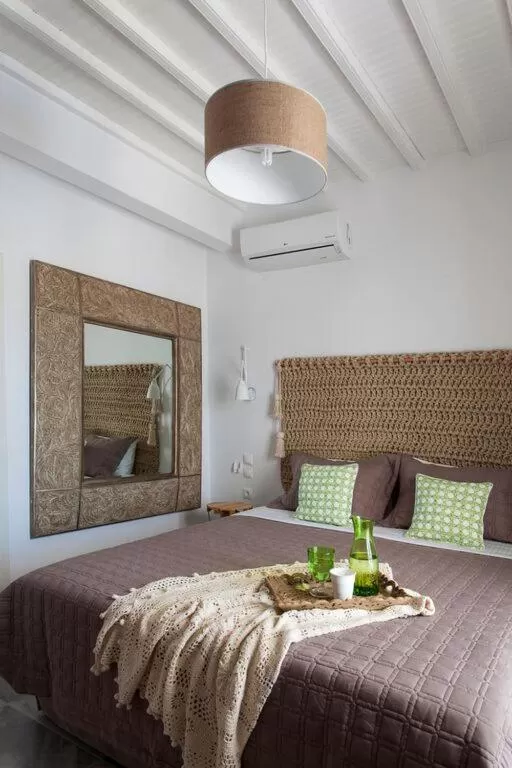 Bedroom, Bed in Amperian Mykonos Suites & Villas