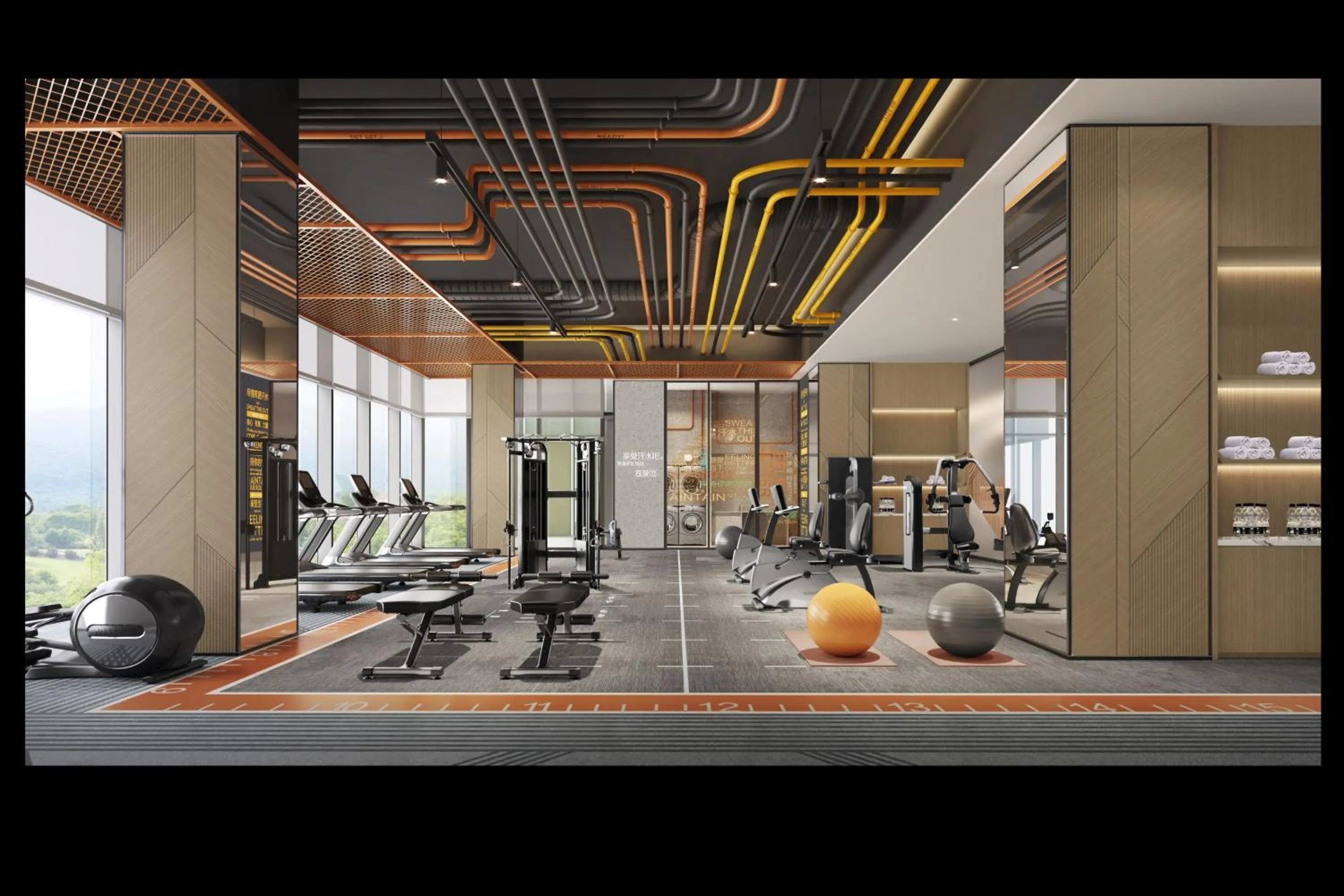 Fitness centre/facilities in EVEN Hotels Shenzhen Guangming Cloud Park by IHG