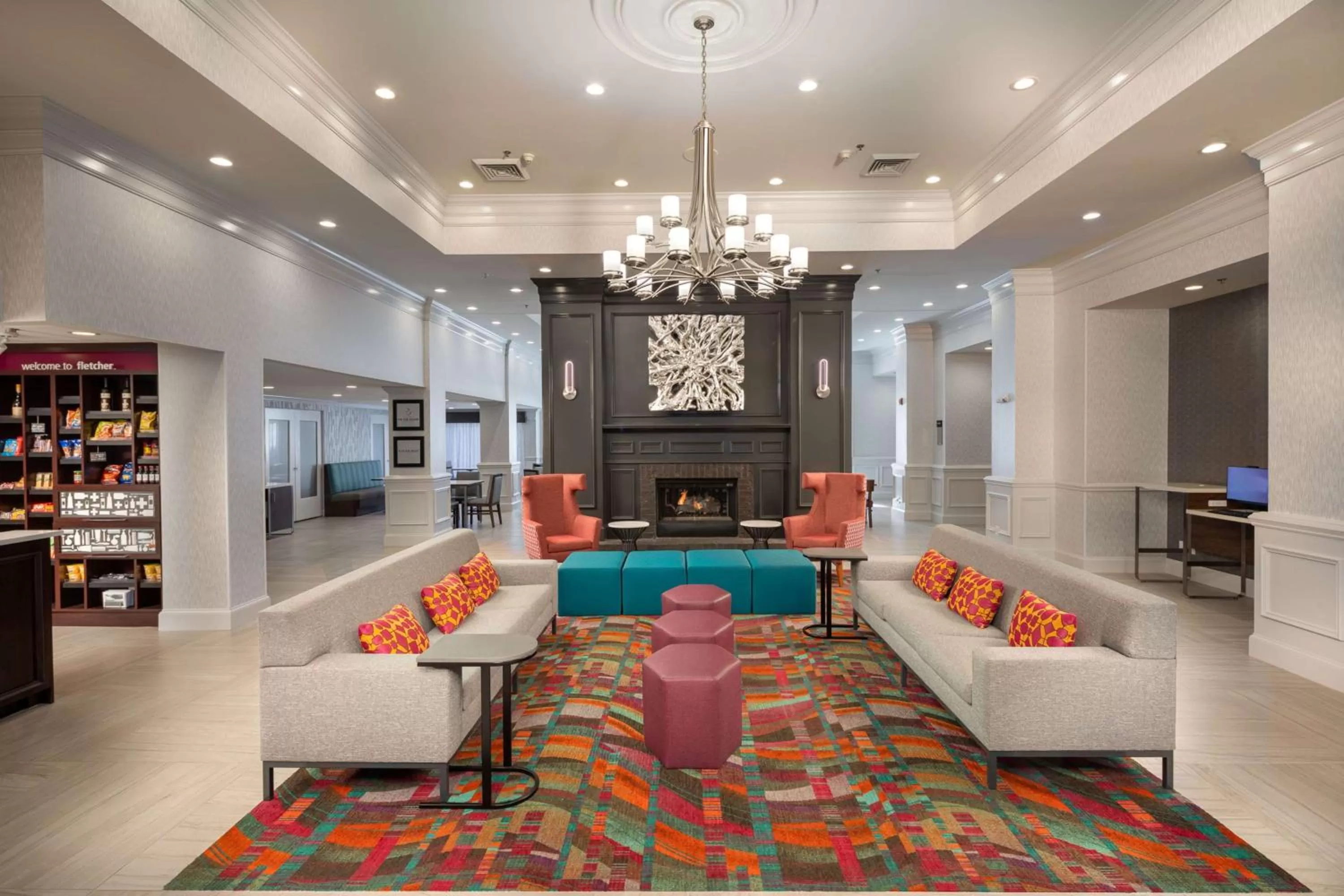 Lobby or reception in Hampton Inn and Suites Asheville Airport