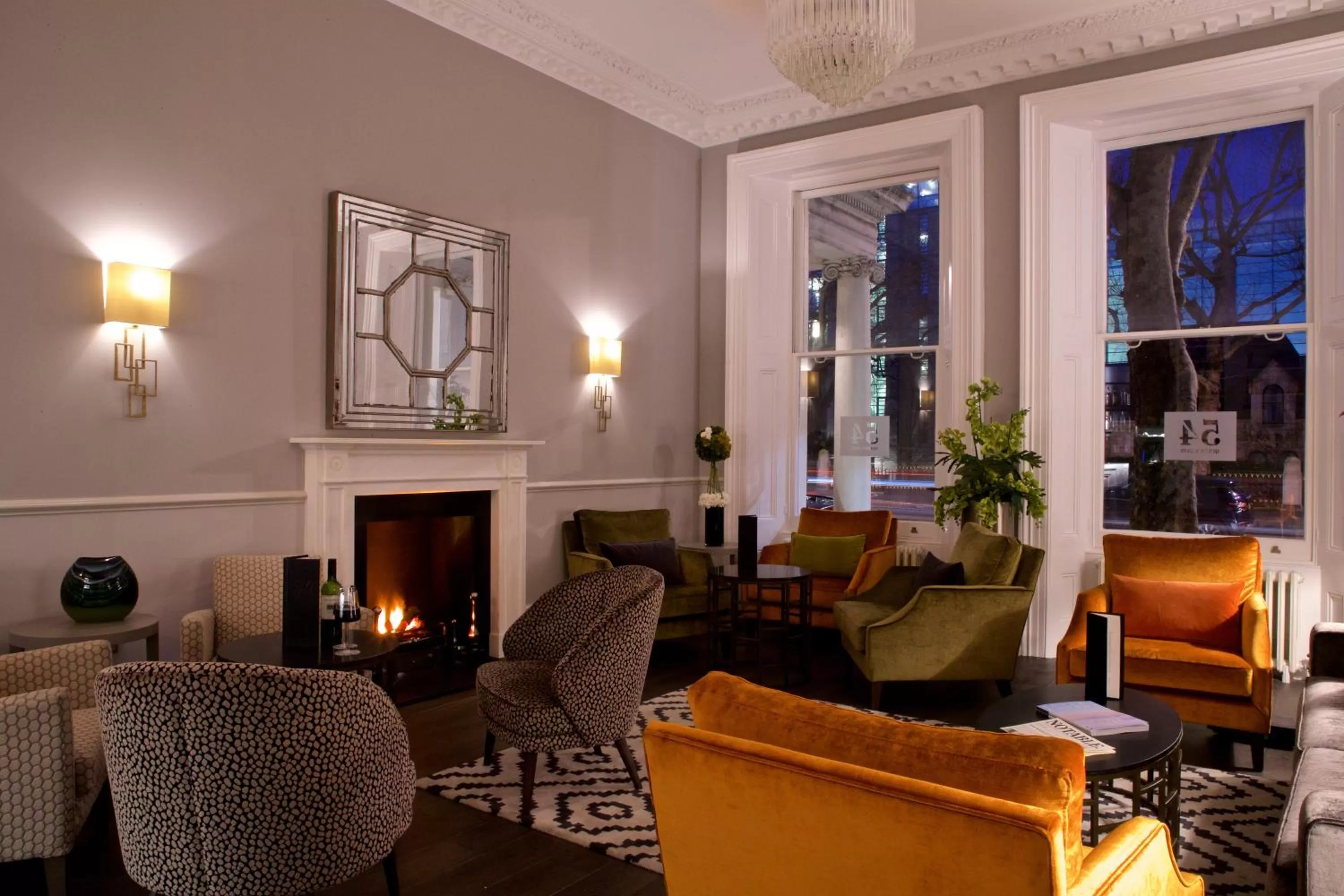 Living room in 54 Queen's Gate Hotel