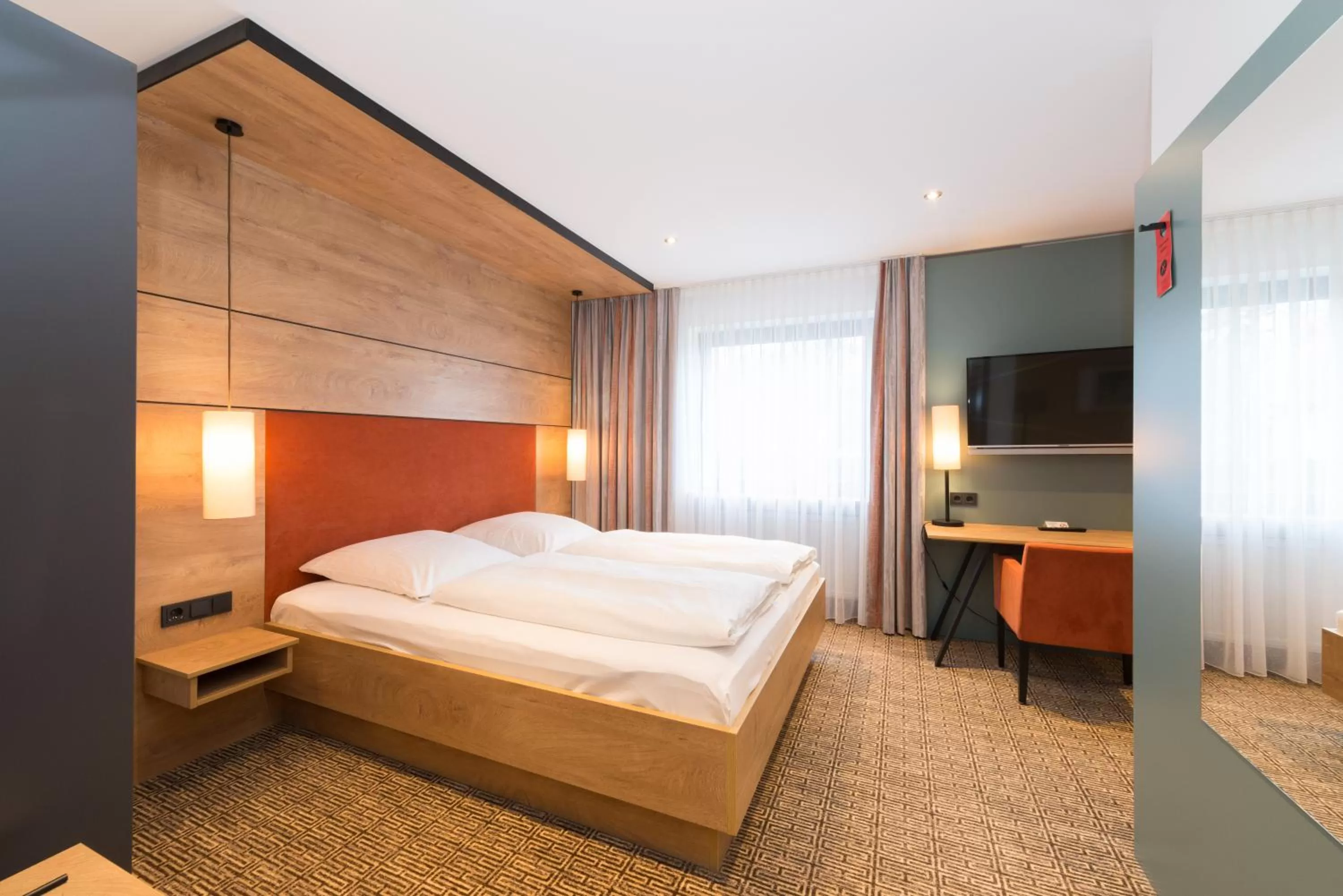 Bed in Hotel SCHNEIDER