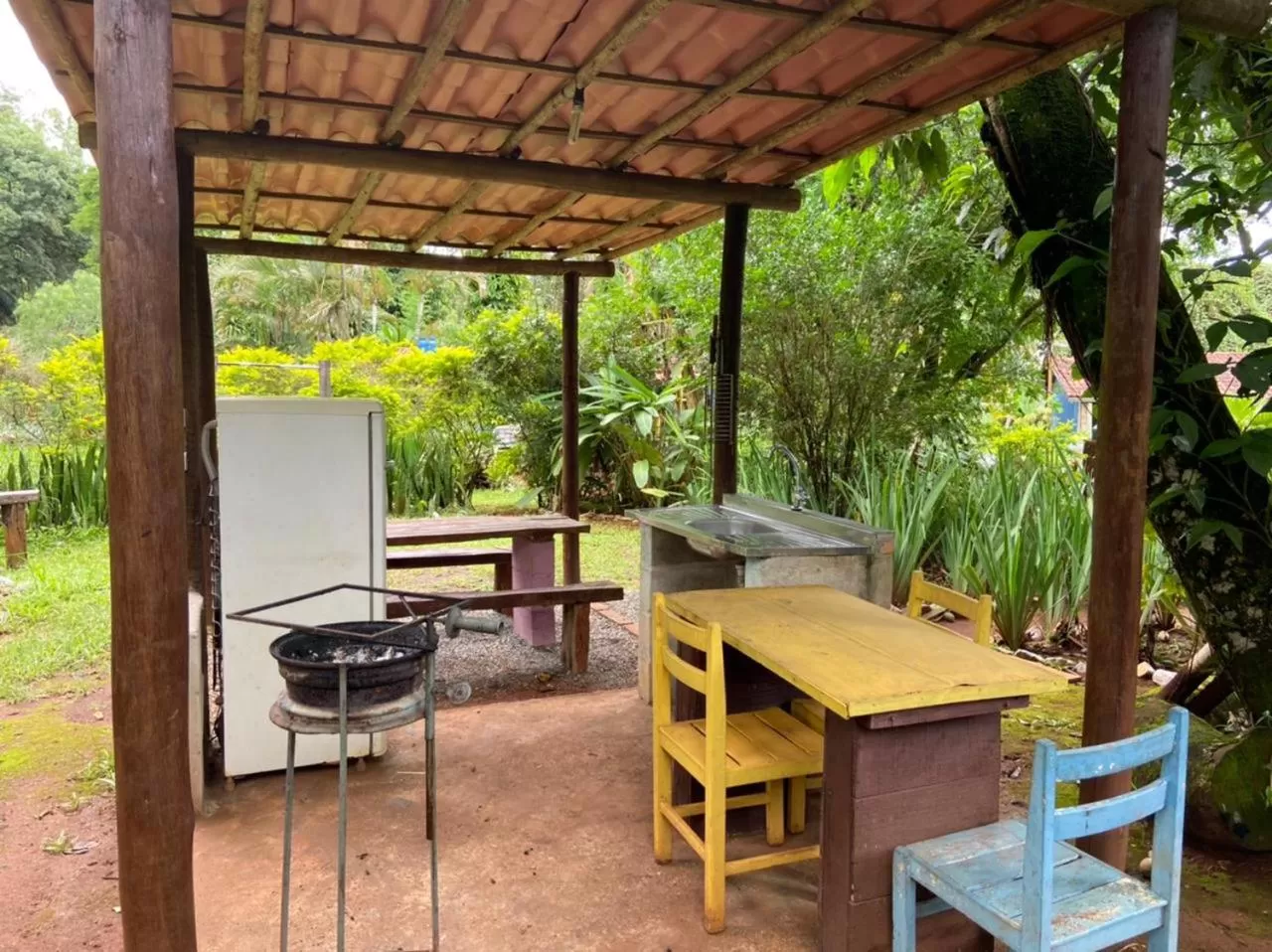 BBQ facilities in Pousada das Brumas
