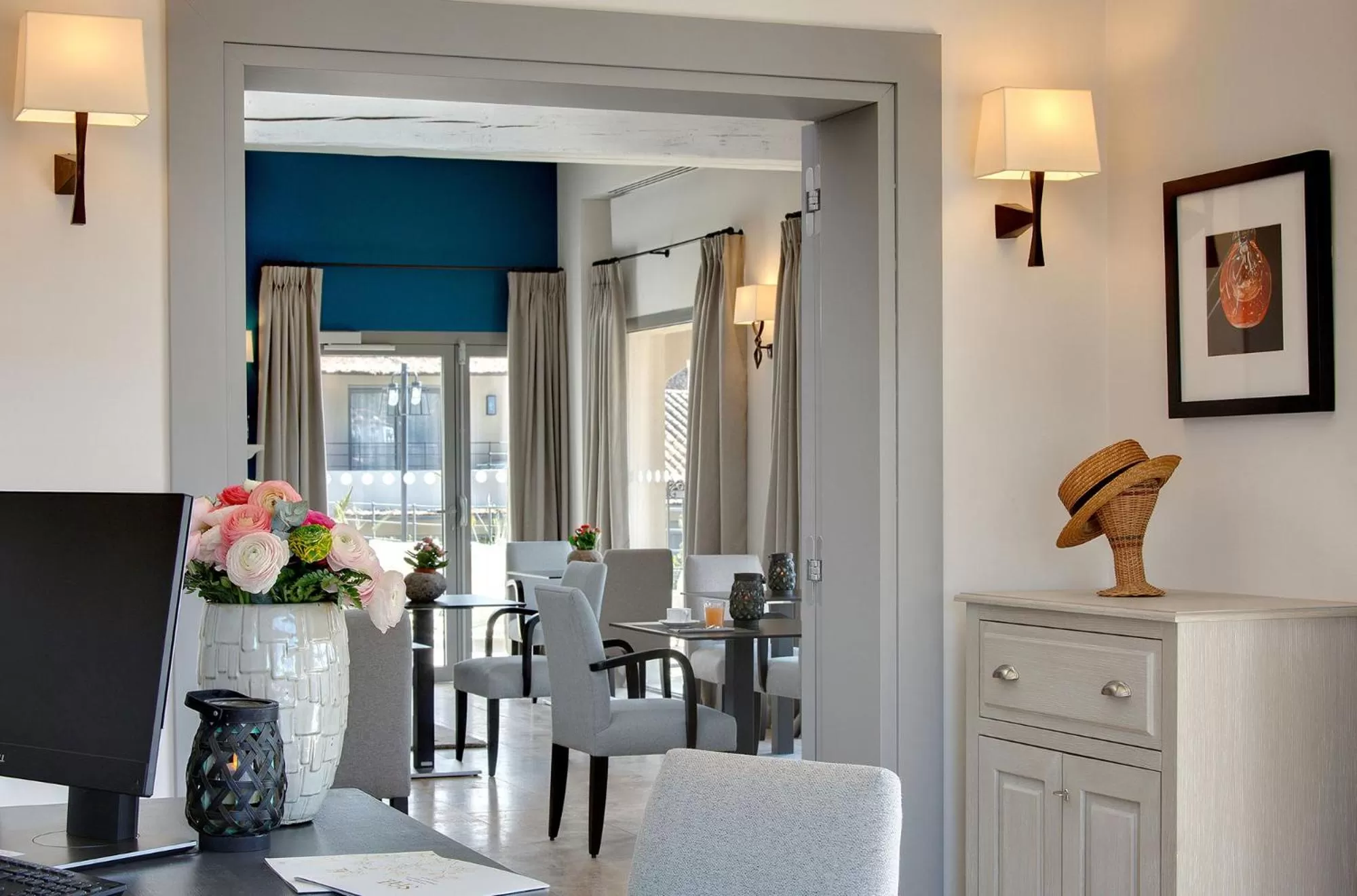 Lobby or reception in La Bastide de Biot