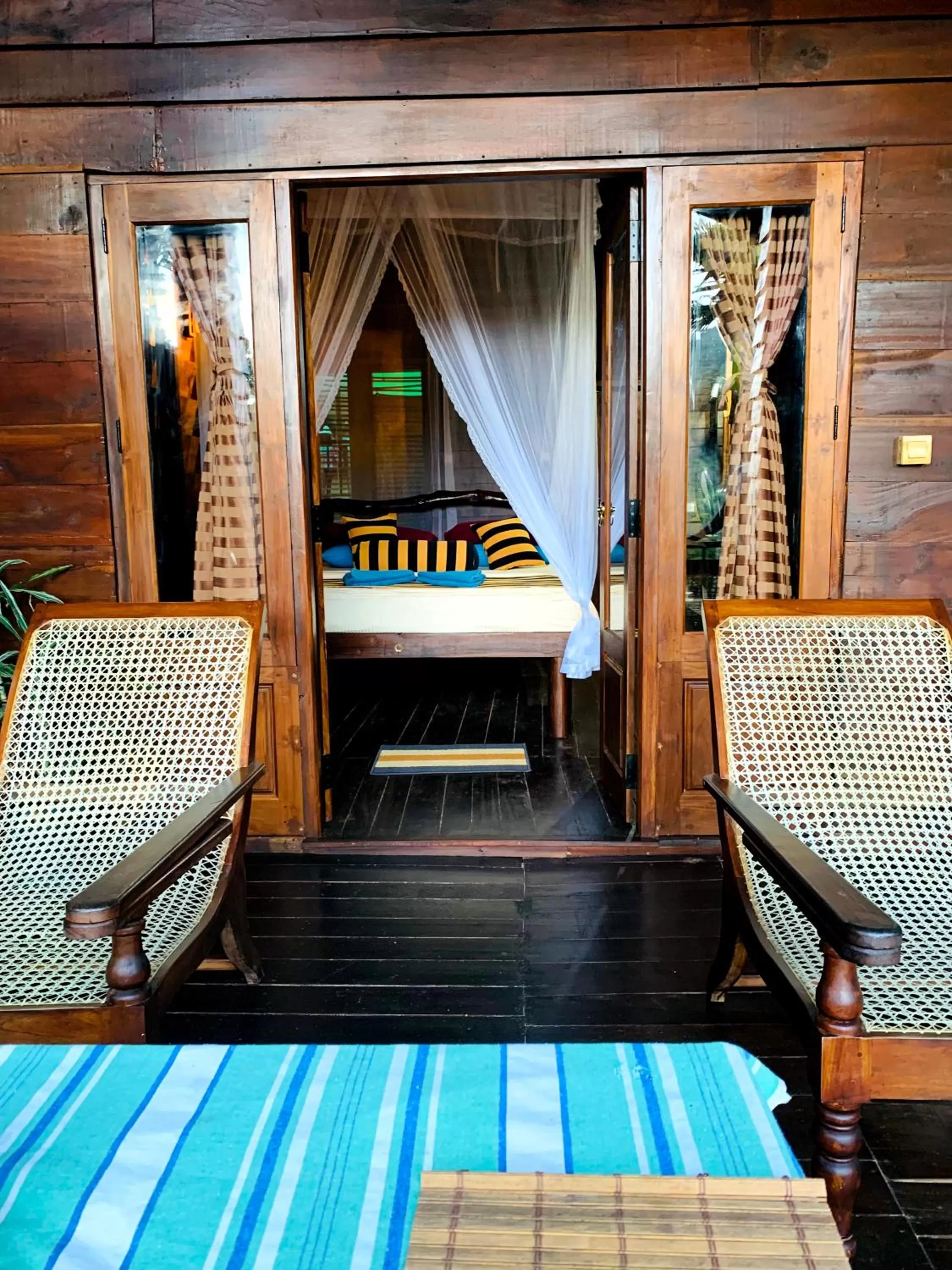 Bed in Madushanka Resort