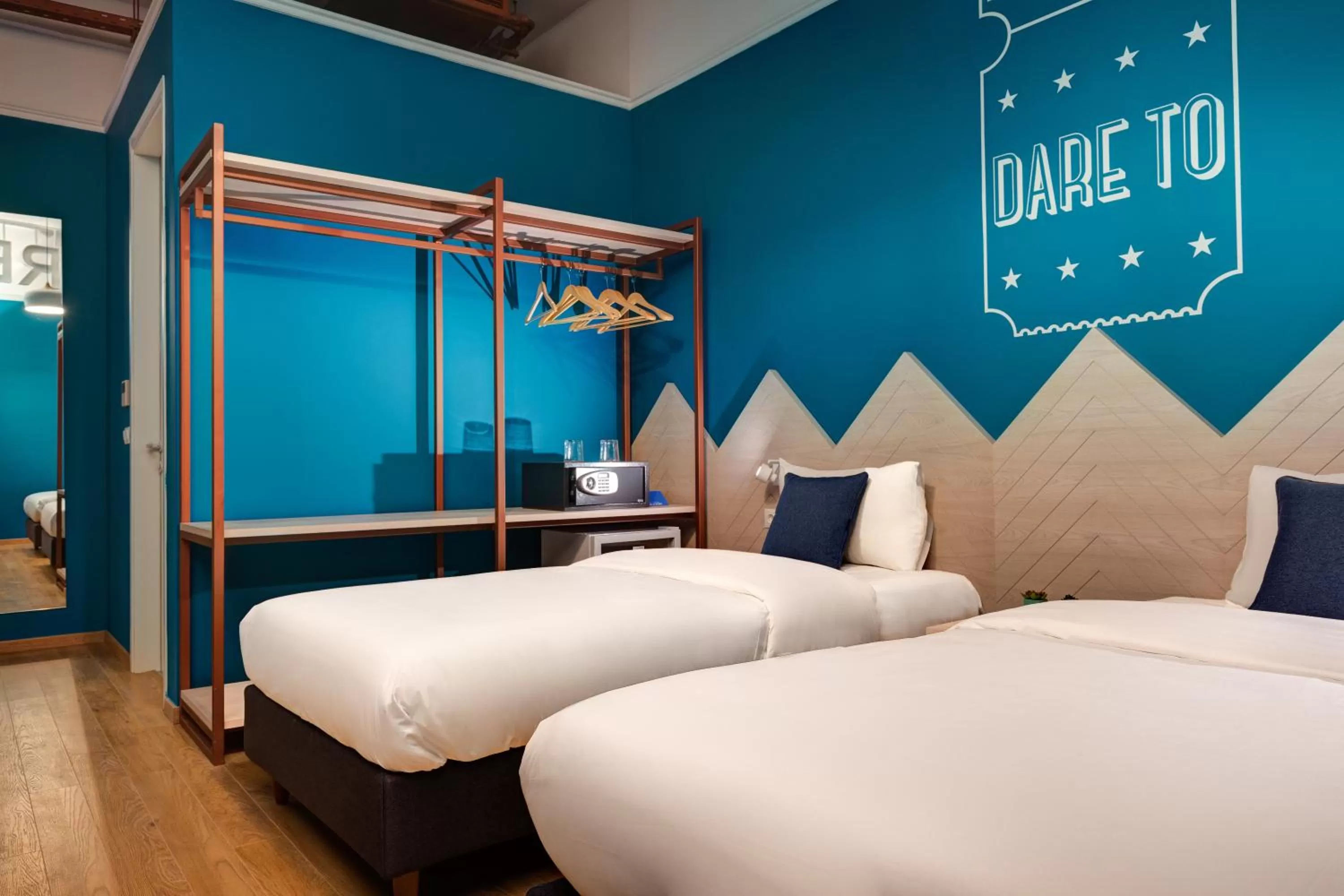 Decorative detail, Bed in Colors Urban Hotel Thessaloniki