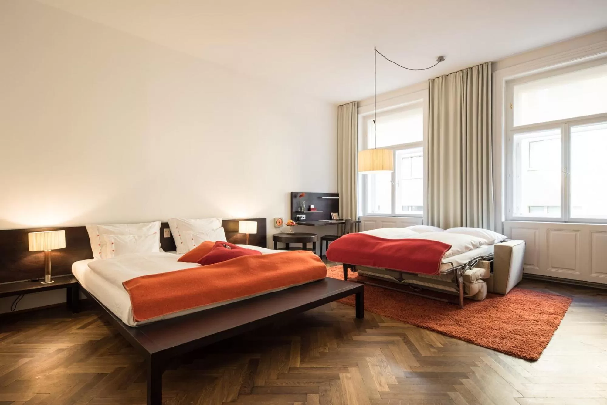 Bed in Buxbaum Beletage Design & Boutique Hotel