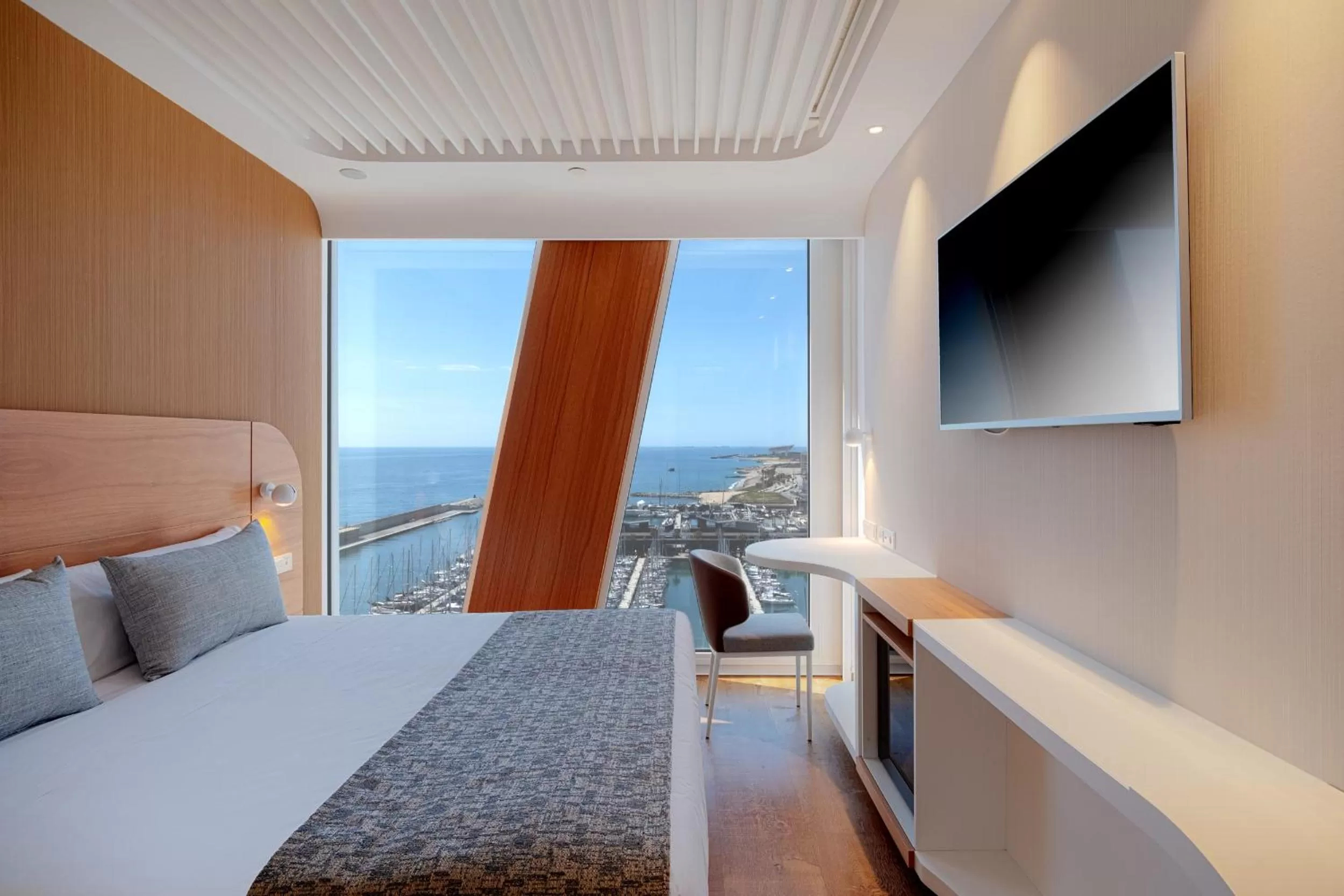Bedroom, Bed in Hotel Marina Badalona