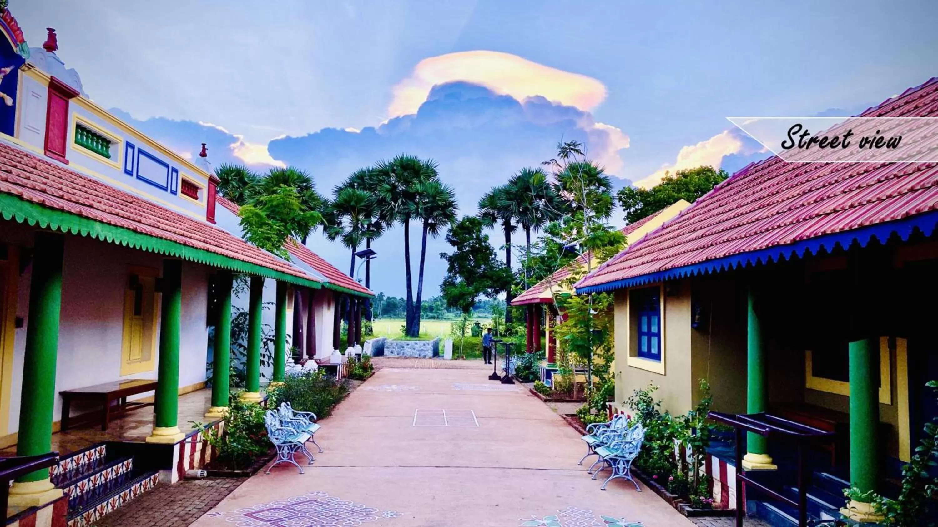 Street view in Marutham Village Resort