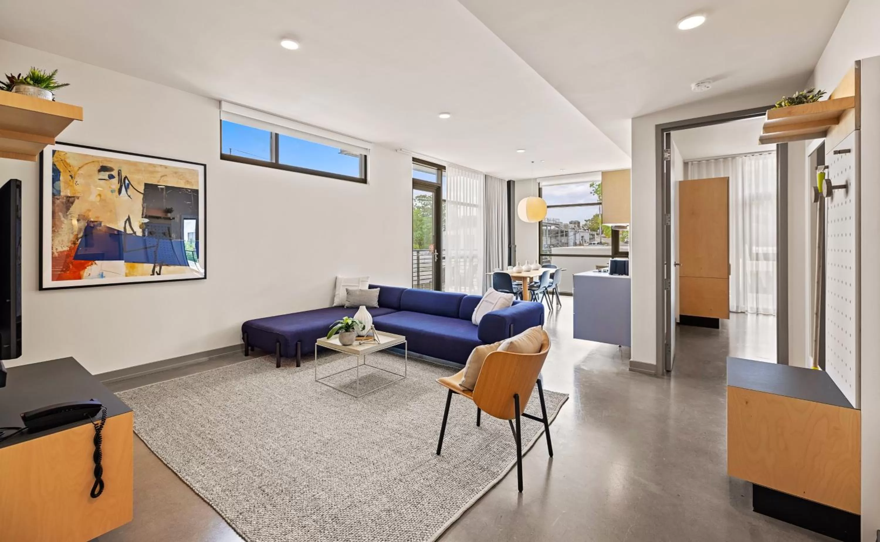 Living room in Placemakr Wedgewood-Houston - South Nashville