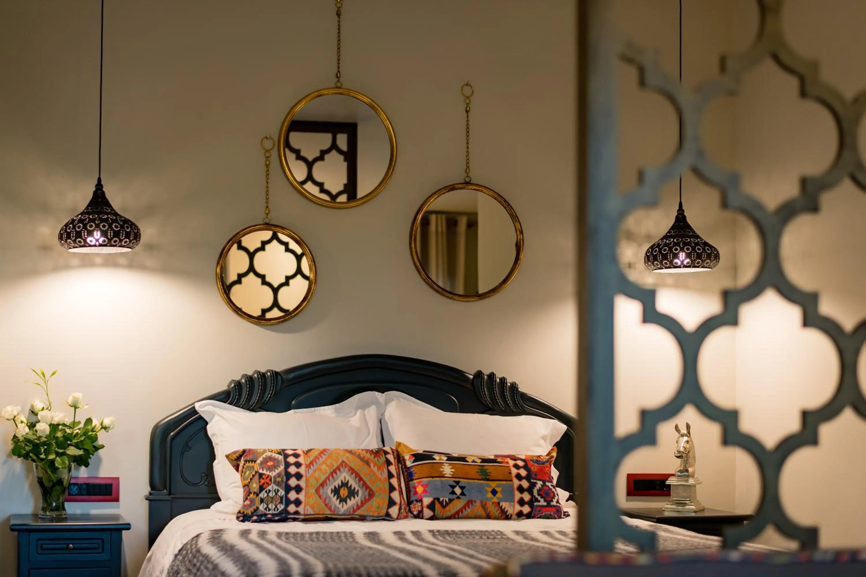 Bedroom, Bed in Anthemion Suites and Villas