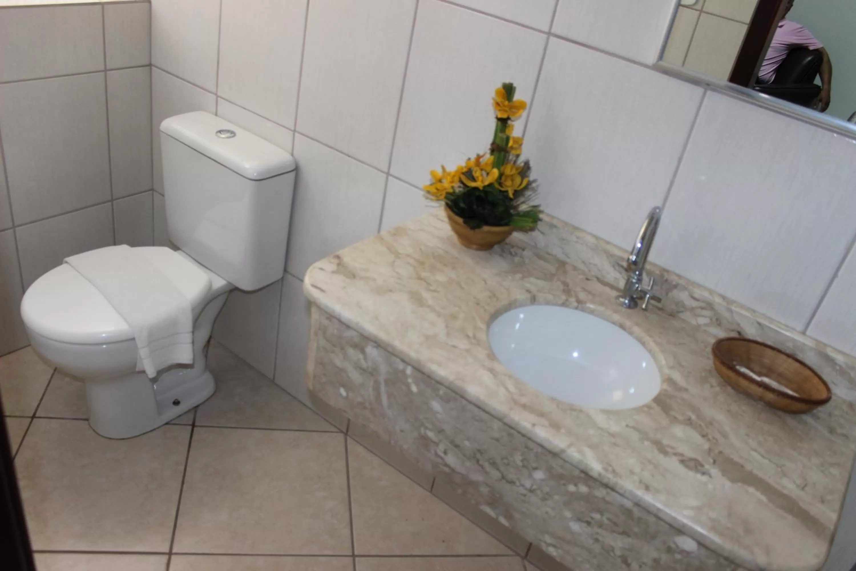 Bathroom in Novo Hotel Herta