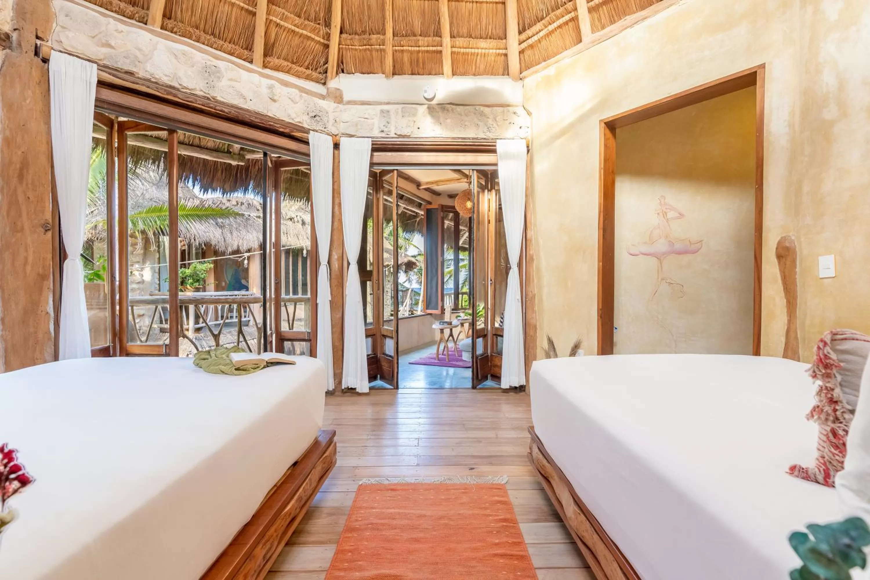 Bed in Alaya Tulum by Ahau Collection