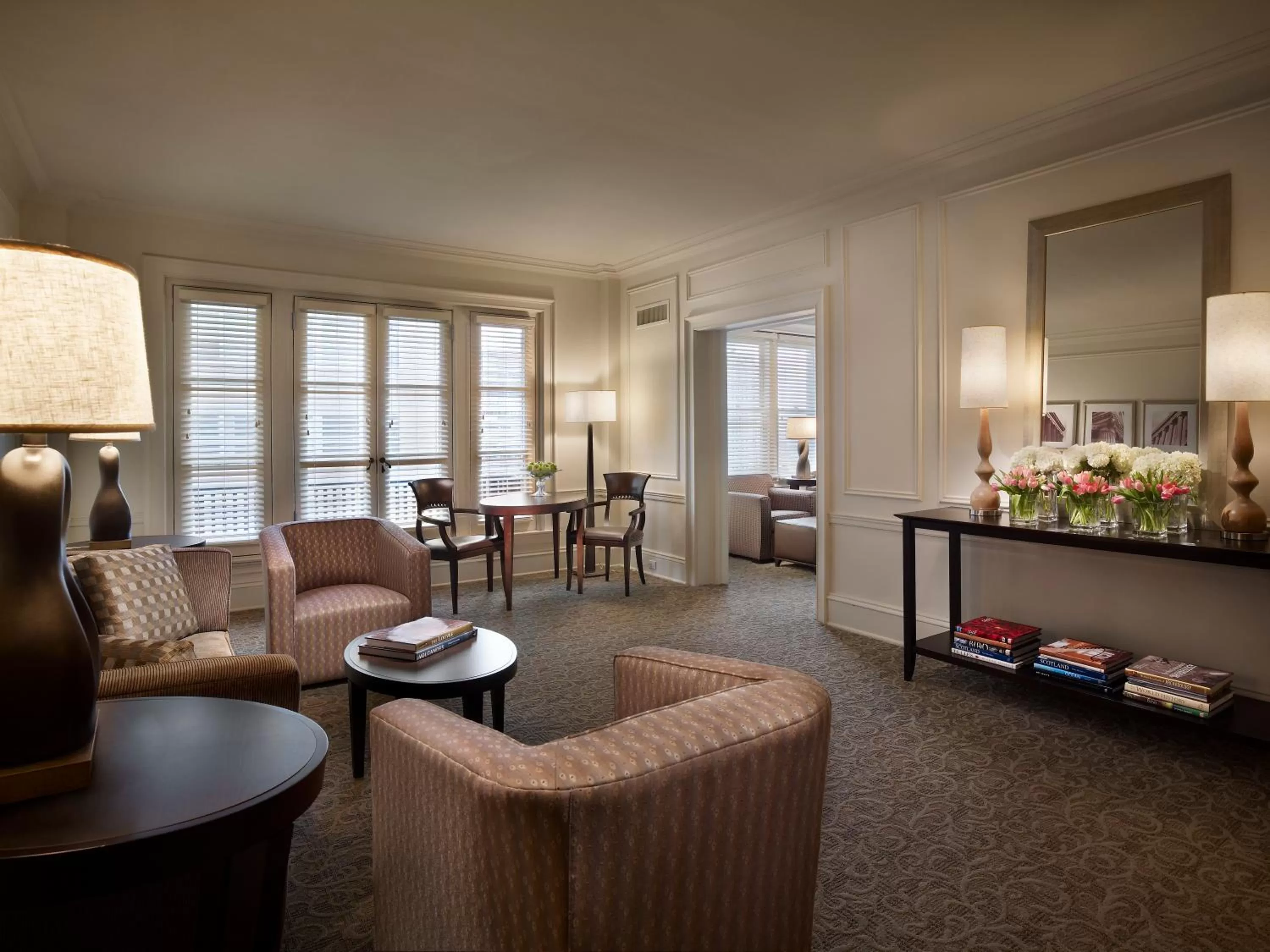 Living room in AKA Rittenhouse Square