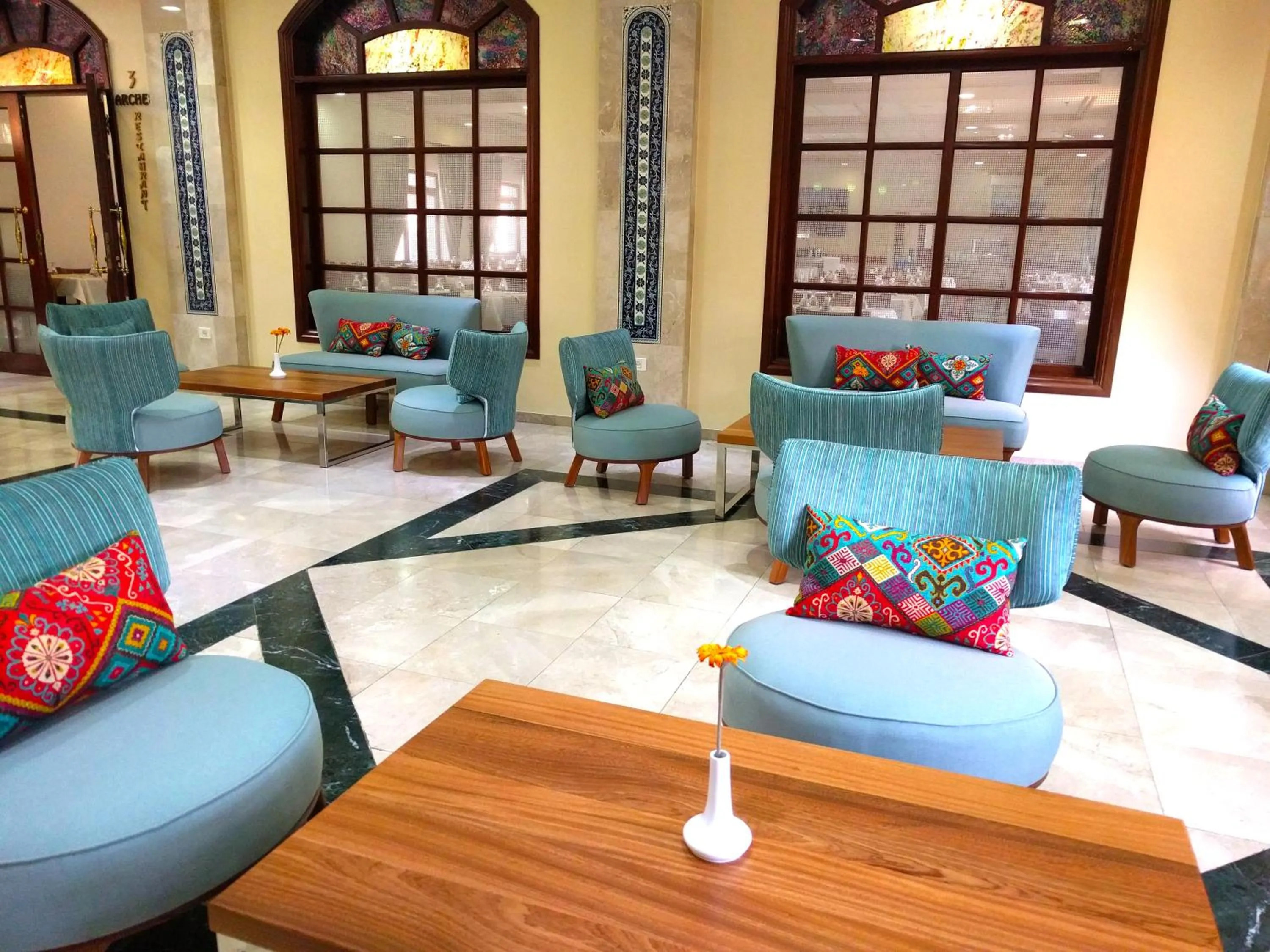 Lobby or reception in Holy Land Hotel